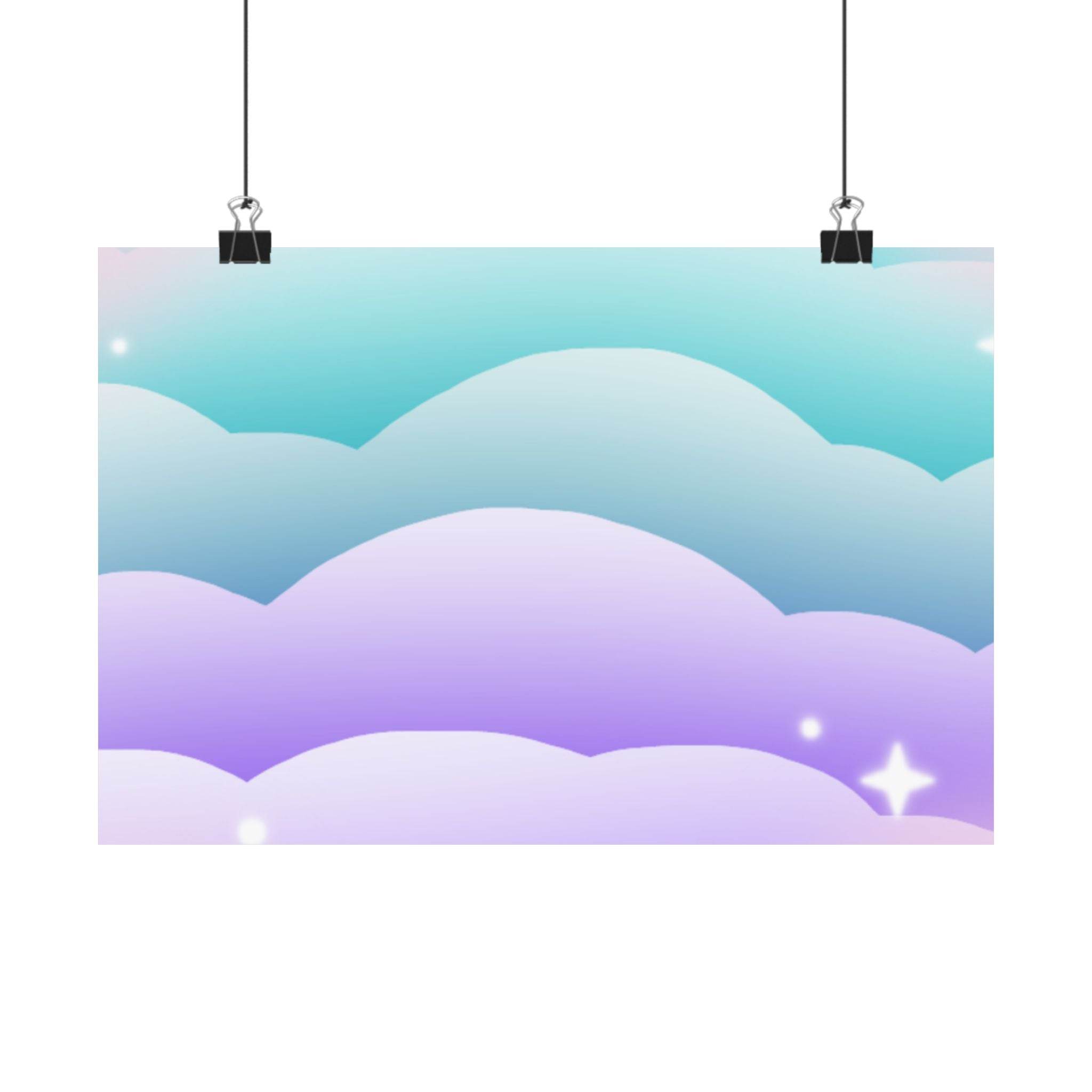 Cloudscape Matte Horizontal Posters - Posters - Esmeralda Ecostore