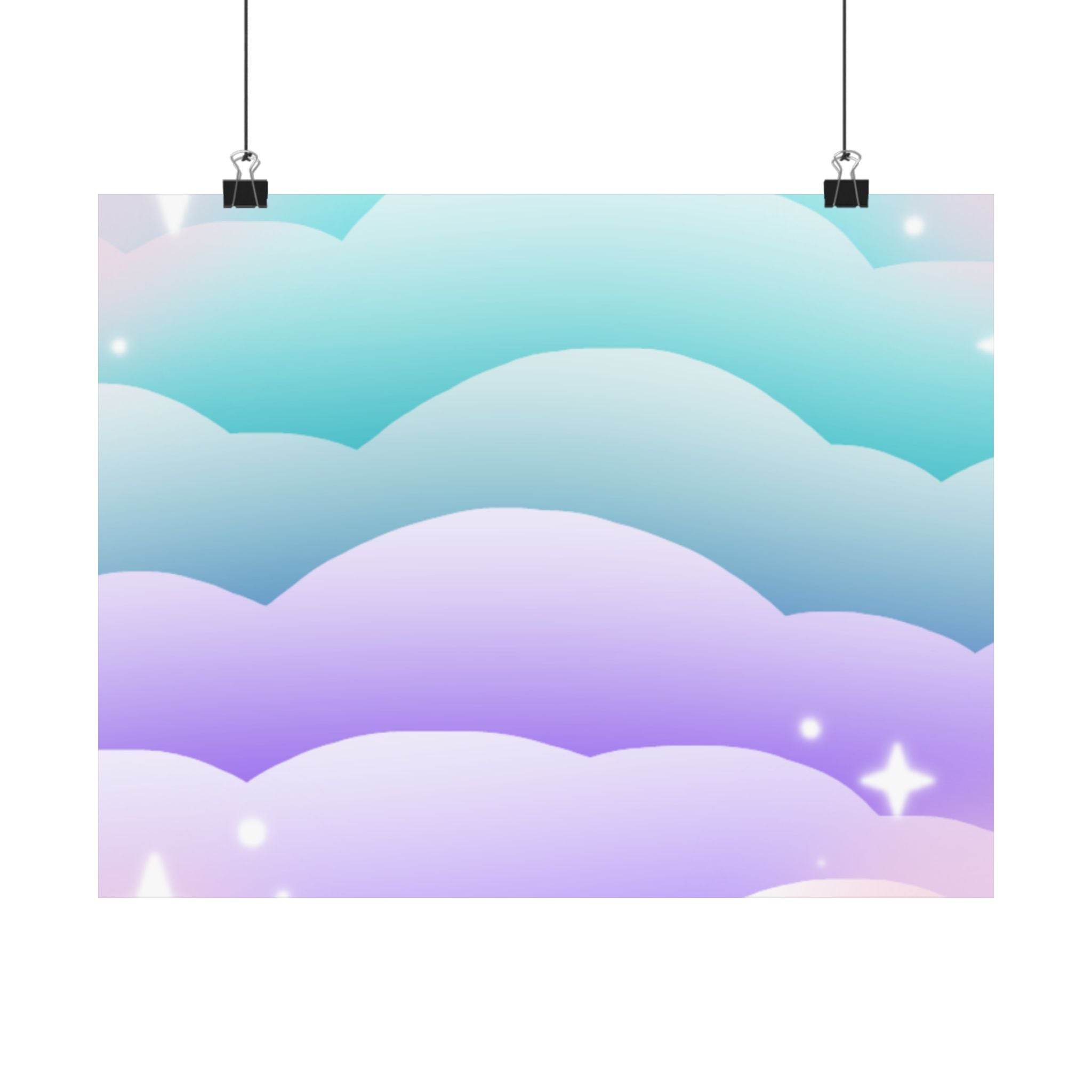 Cloudscape Matte Horizontal Posters - Posters - Esmeralda Ecostore