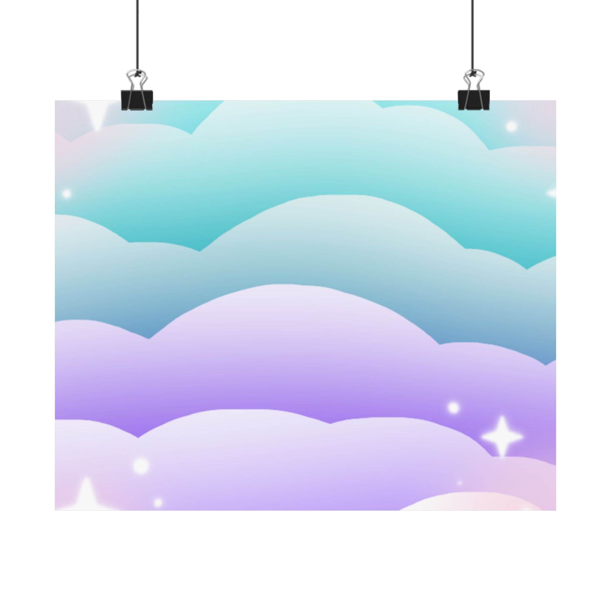 Cloudscape Matte Horizontal Posters - Posters - Esmeralda Ecostore