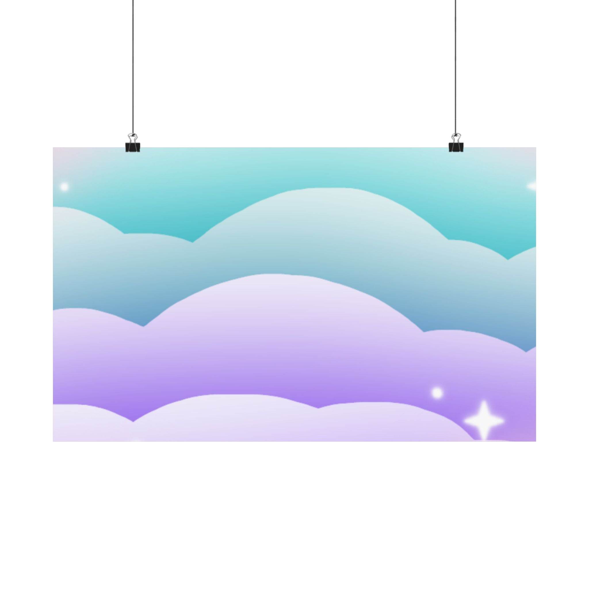 Cloudscape Matte Horizontal Posters - Posters - Esmeralda Ecostore
