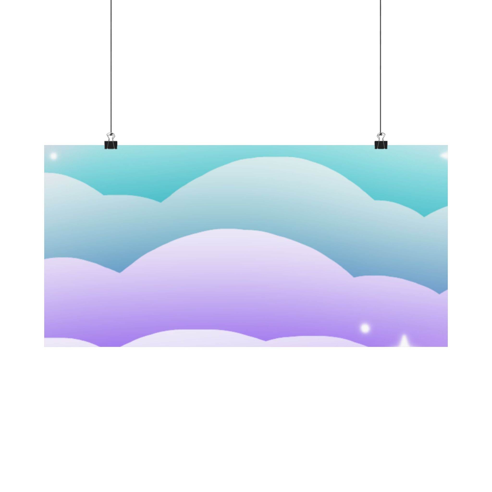 Cloudscape Matte Horizontal Posters - Posters - Esmeralda Ecostore