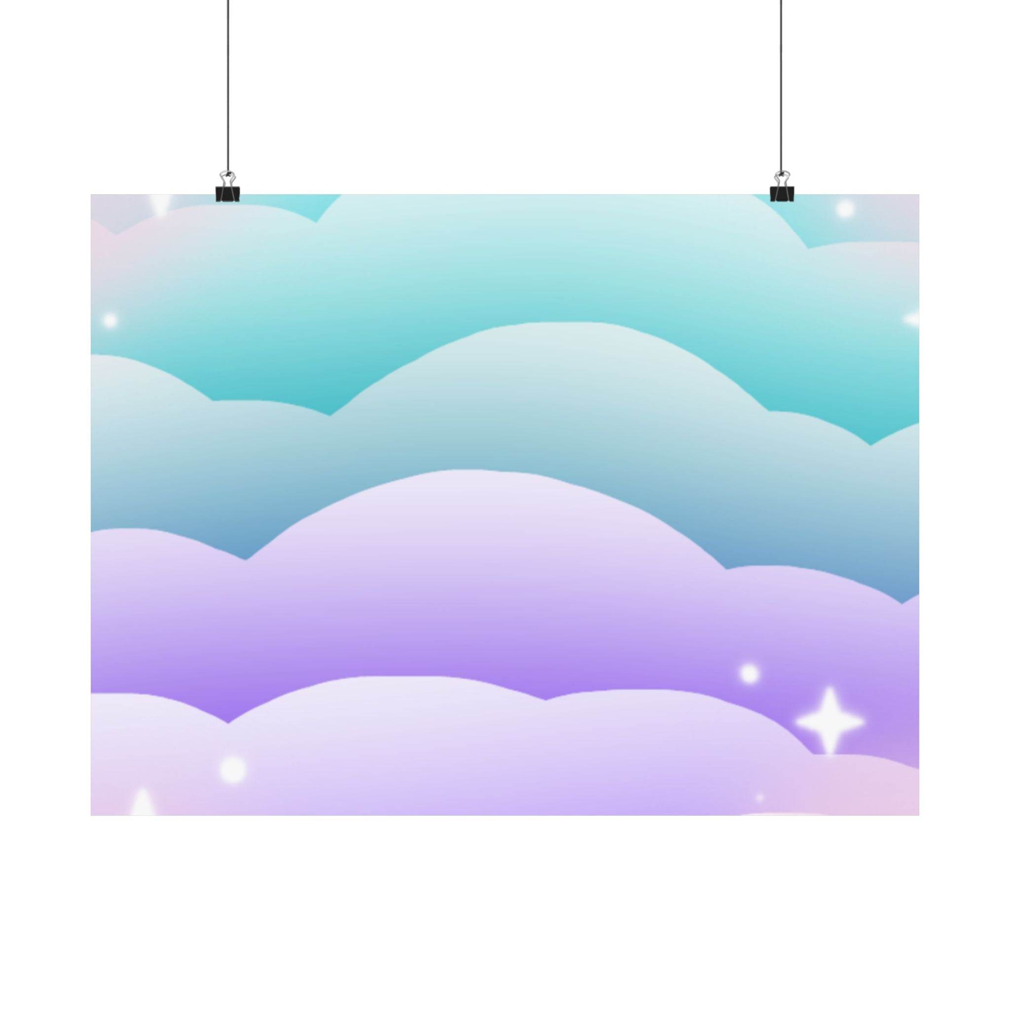 Cloudscape Matte Horizontal Posters - Posters - Esmeralda Ecostore