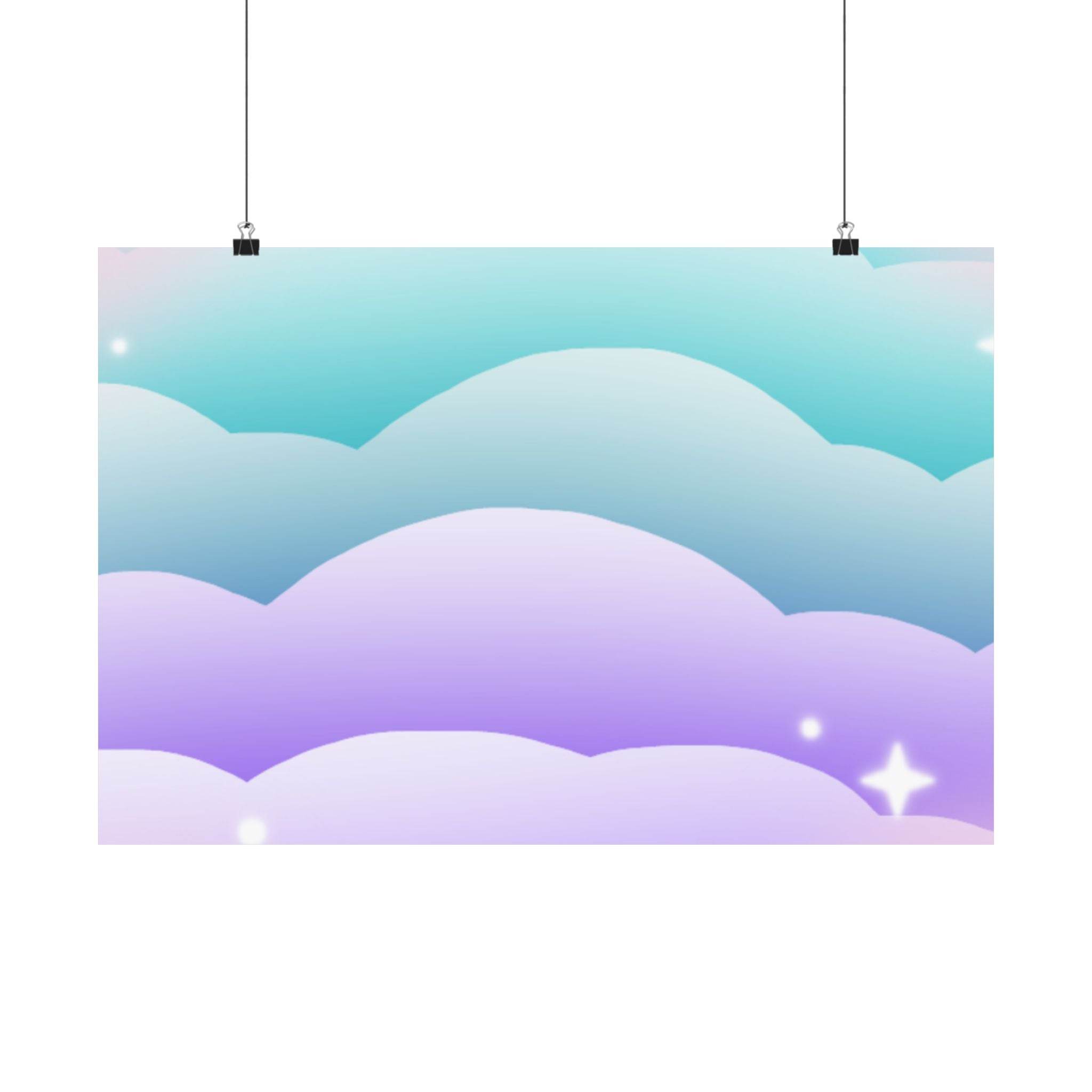 Cloudscape Matte Horizontal Posters - Posters - Esmeralda Ecostore