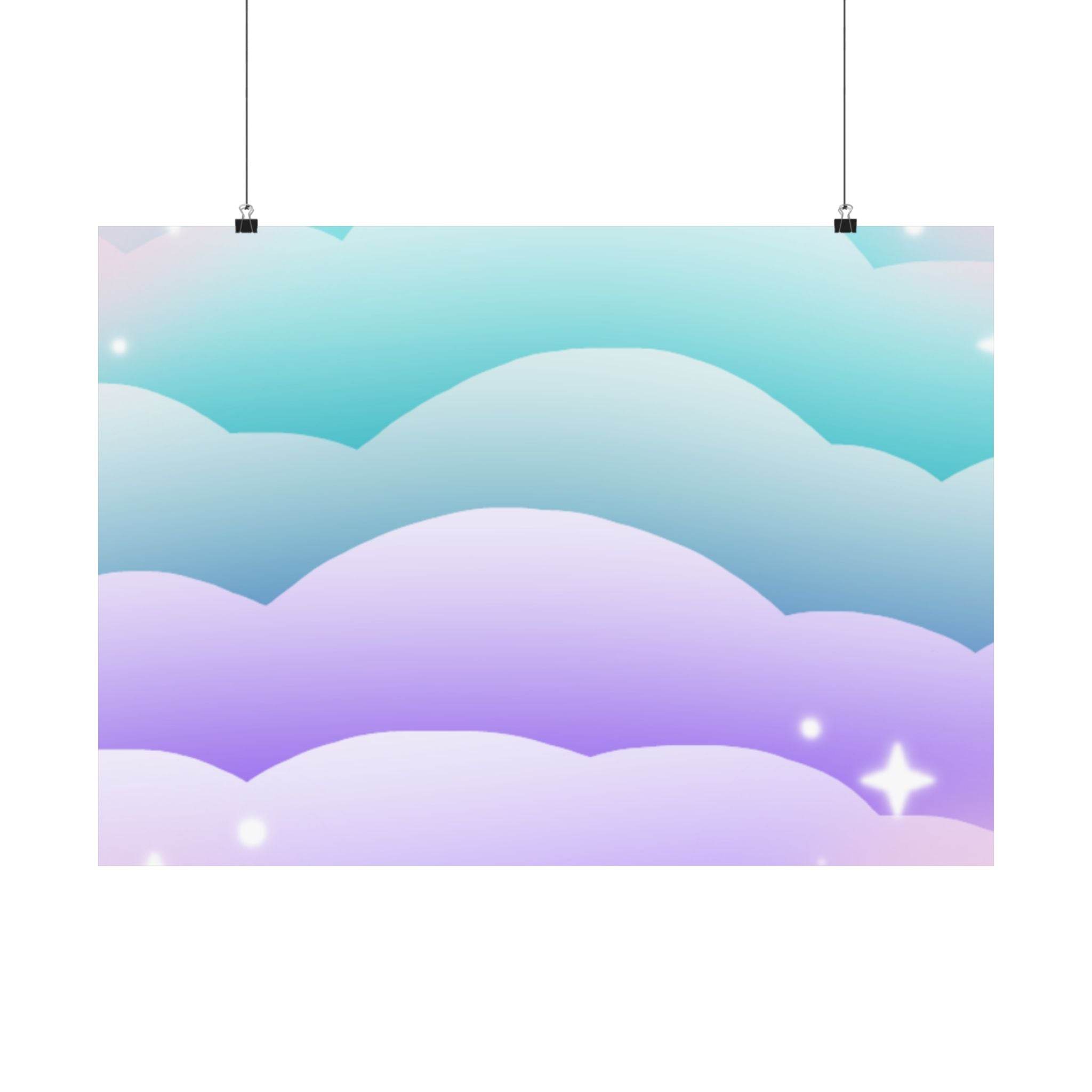 Cloudscape Matte Horizontal Posters - Posters - Esmeralda Ecostore