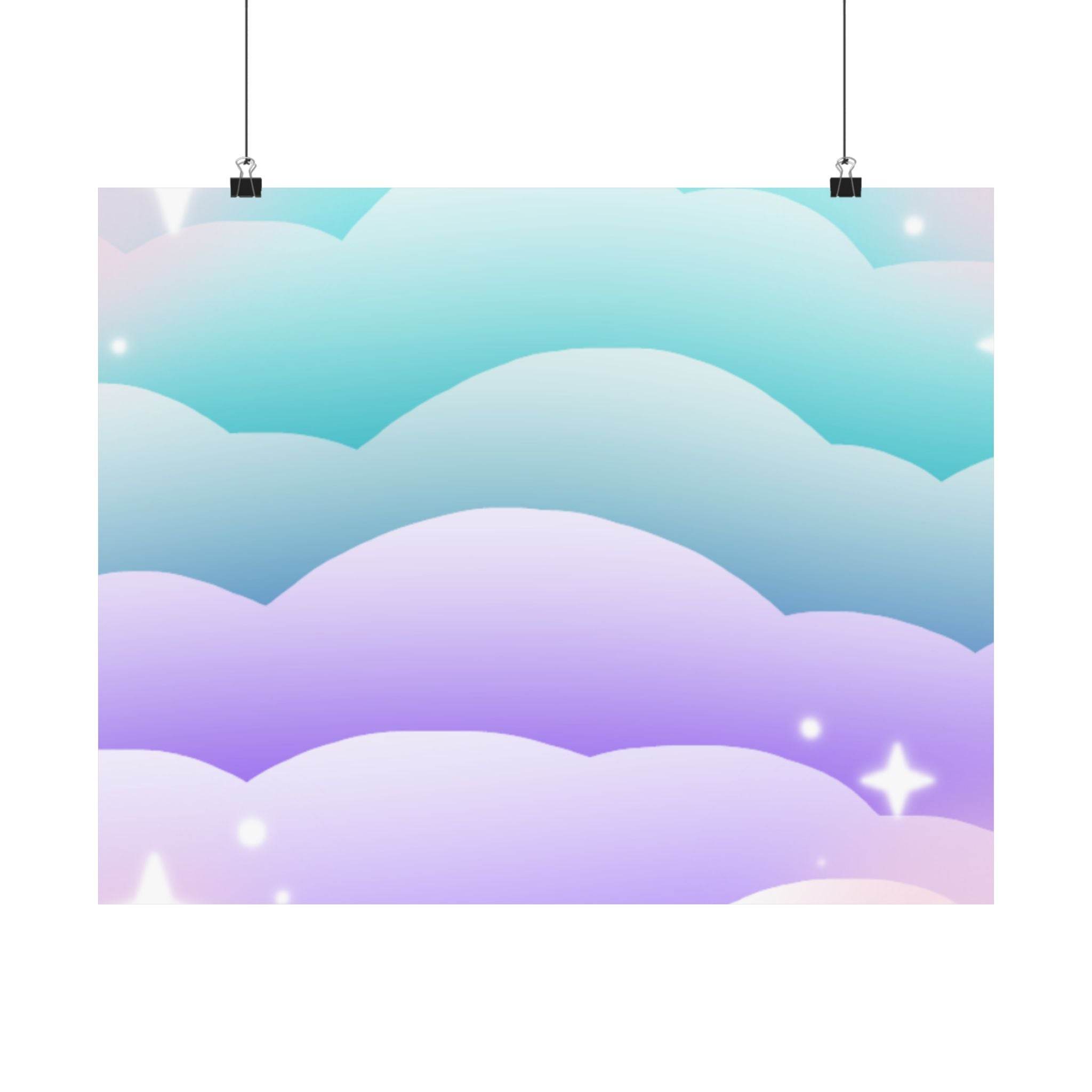 Cloudscape Matte Horizontal Posters - Posters - Esmeralda Ecostore