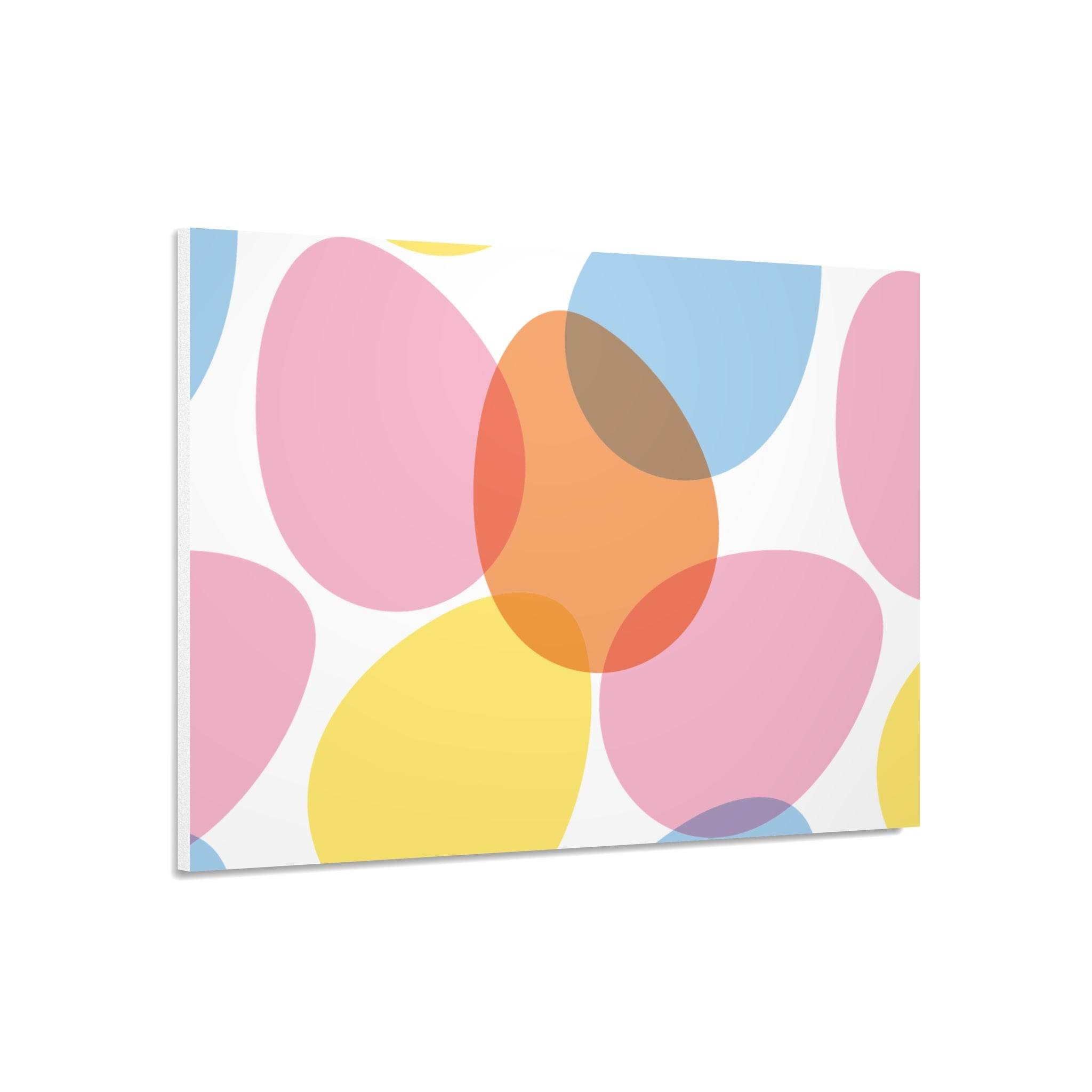 Colorful abstract wall art on eco-friendly foam board by Printify for modern home decor