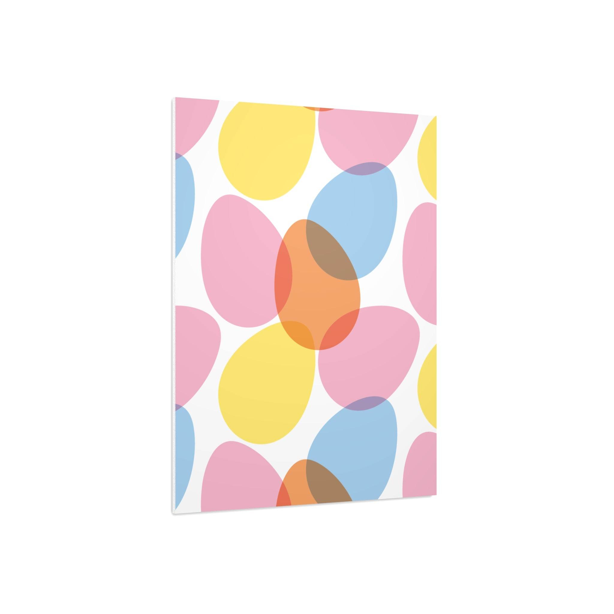 Colorful abstract pattern on eco-friendly foam board home decor by Printify
