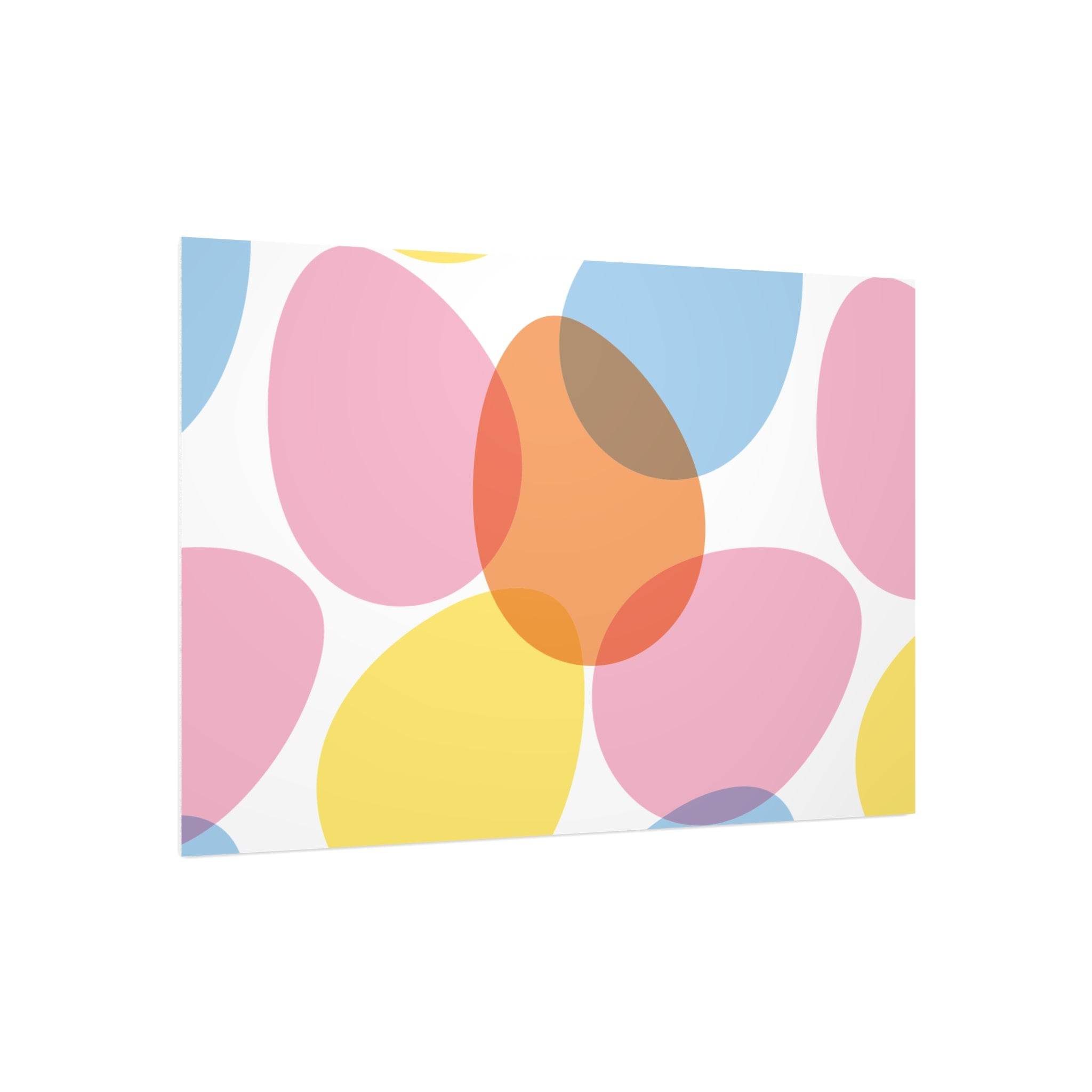 Colorful abstract art print on eco-friendly foam board by Printify for modern home decor