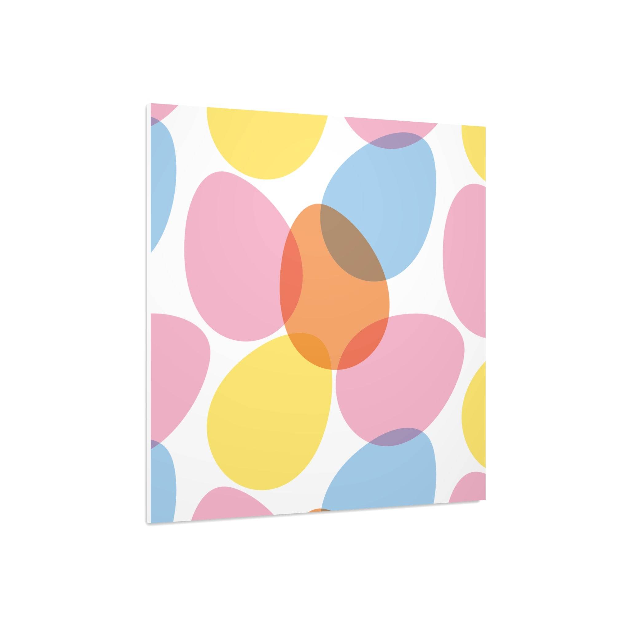 Printify colorful abstract wall art on eco-friendly foam board for modern home decor