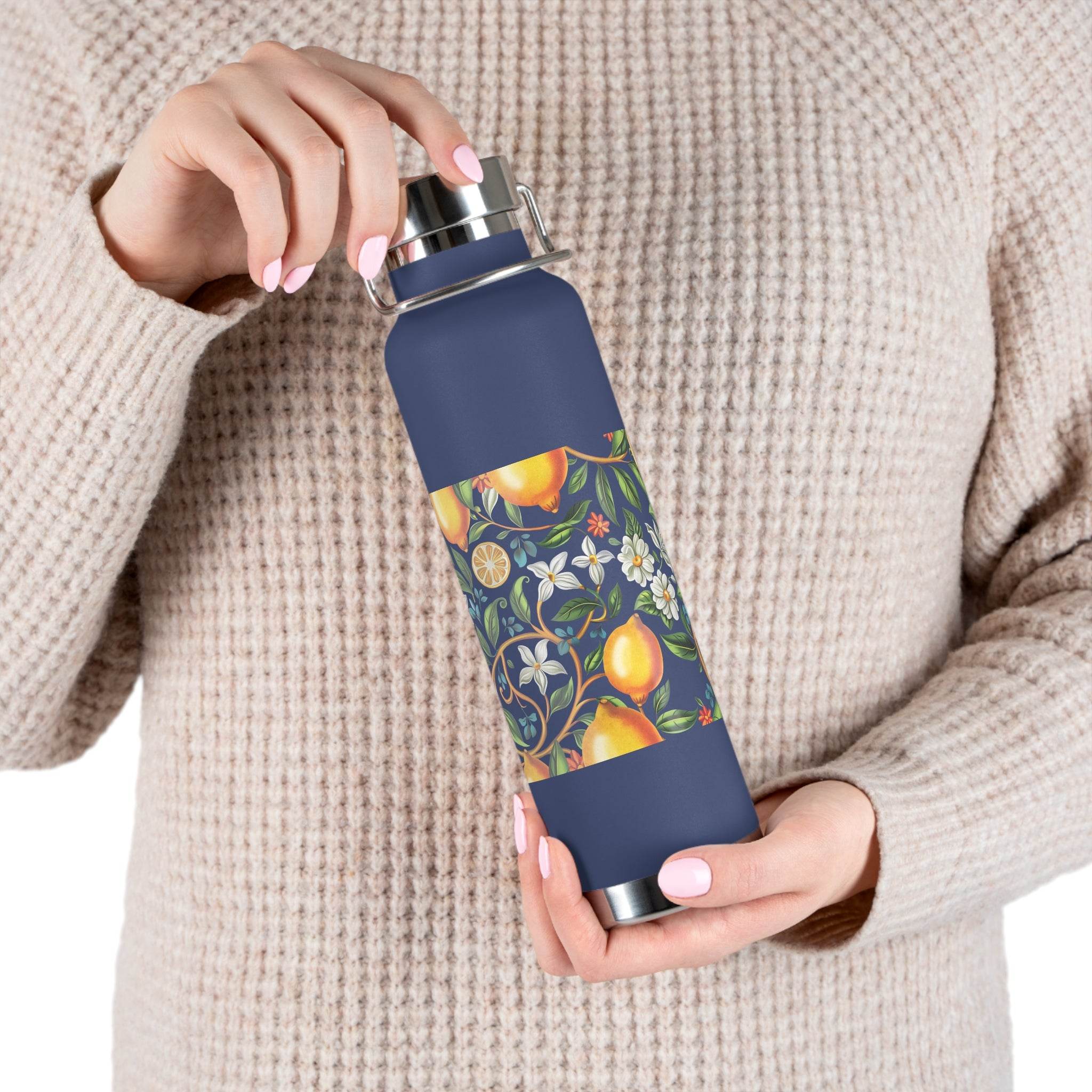 Citrus Bloom Copper Vacuum Insulated Bottle - Bottles & Tumblers - Esmeralda Ecostore