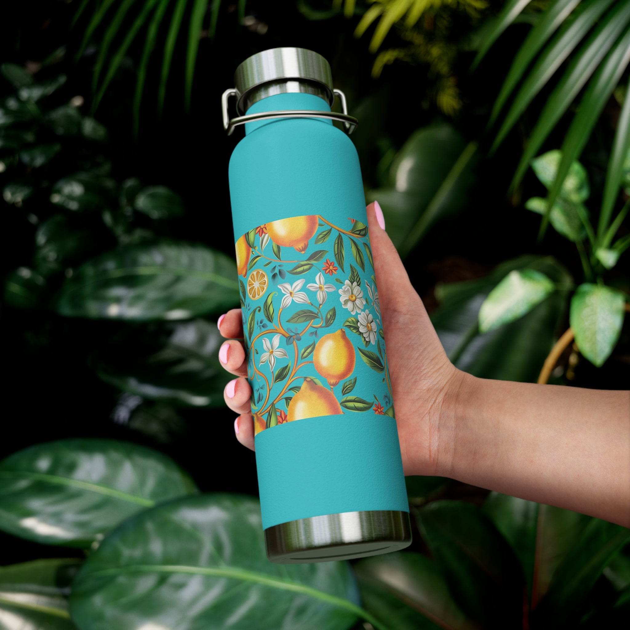 Citrus Bloom Copper Vacuum Insulated Bottle - Bottles & Tumblers - Esmeralda Ecostore