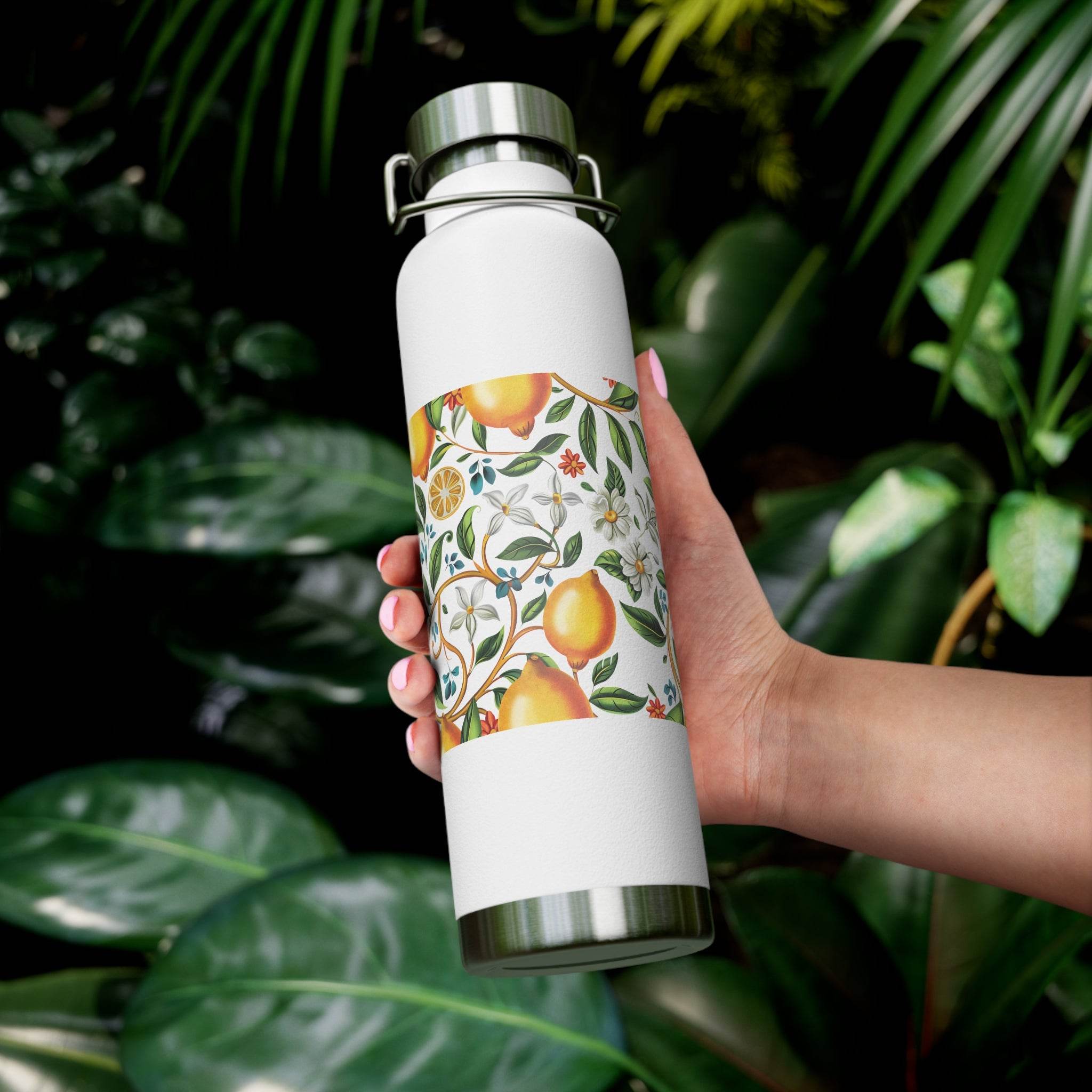 Citrus Bloom Copper Vacuum Insulated Bottle - Bottles & Tumblers - Esmeralda Ecostore