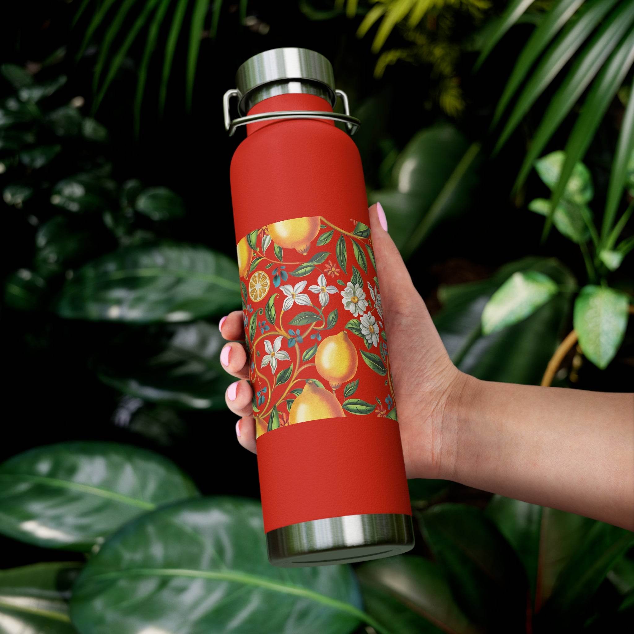 Citrus Bloom Copper Vacuum Insulated Bottle - Bottles & Tumblers - Esmeralda Ecostore