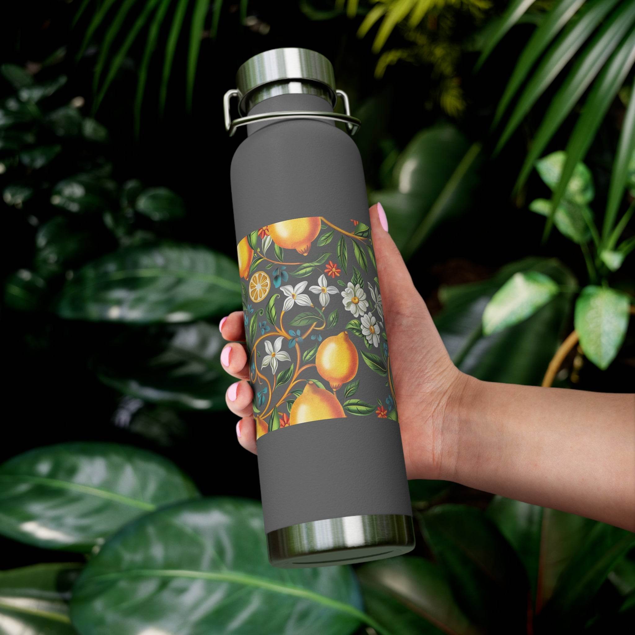 Citrus Bloom Copper Vacuum Insulated Bottle - Bottles & Tumblers - Esmeralda Ecostore