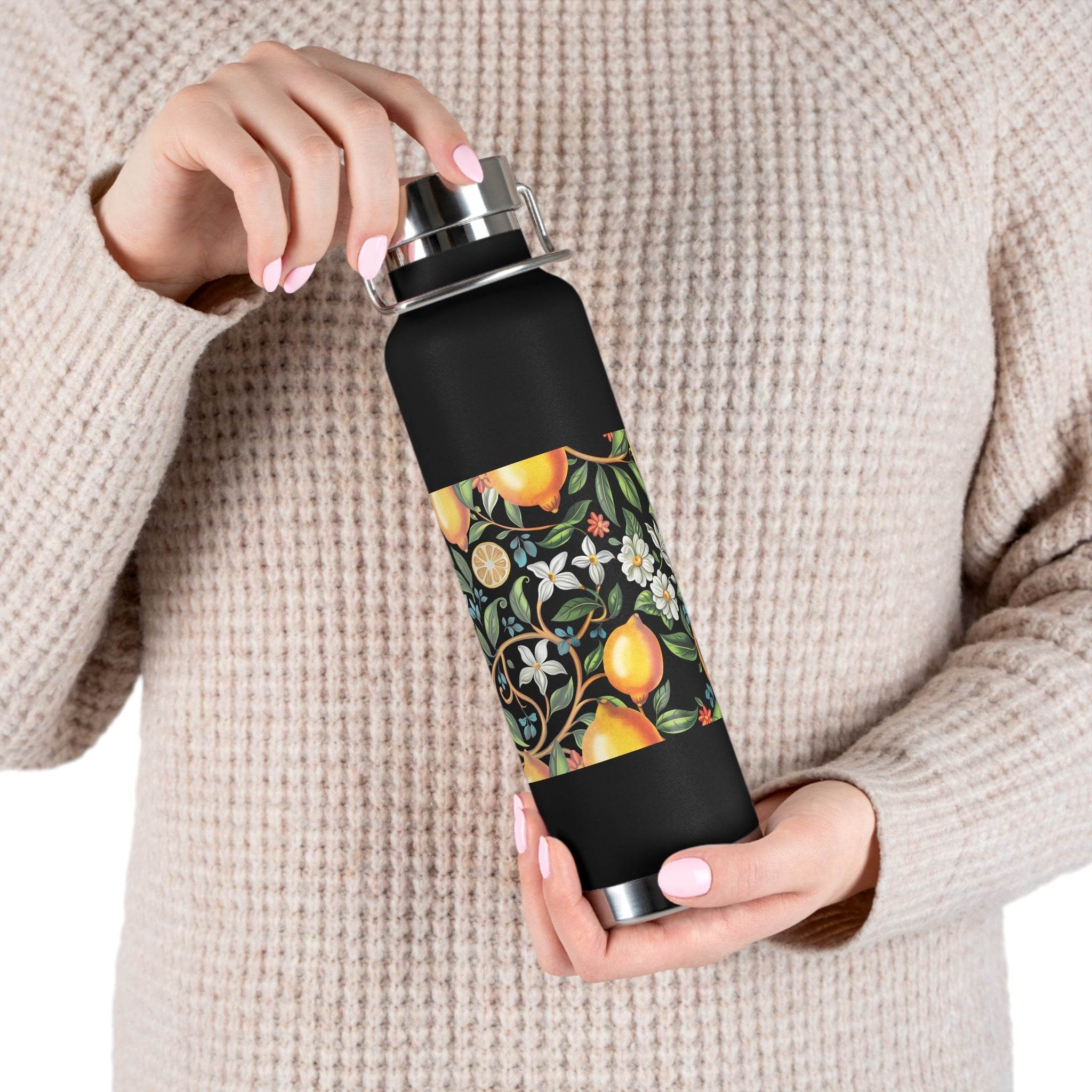 Citrus Bloom Copper Vacuum Insulated Bottle - Bottles & Tumblers - Esmeralda Ecostore