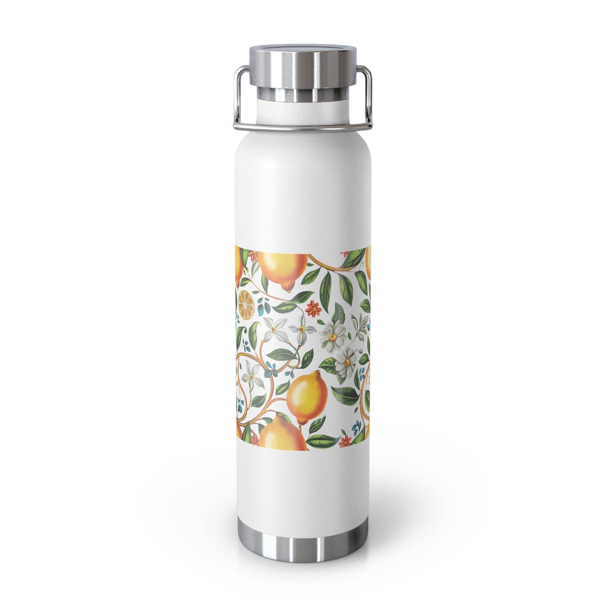 Citrus Bloom Copper Vacuum Insulated Bottle - Bottles & Tumblers - Esmeralda Ecostore