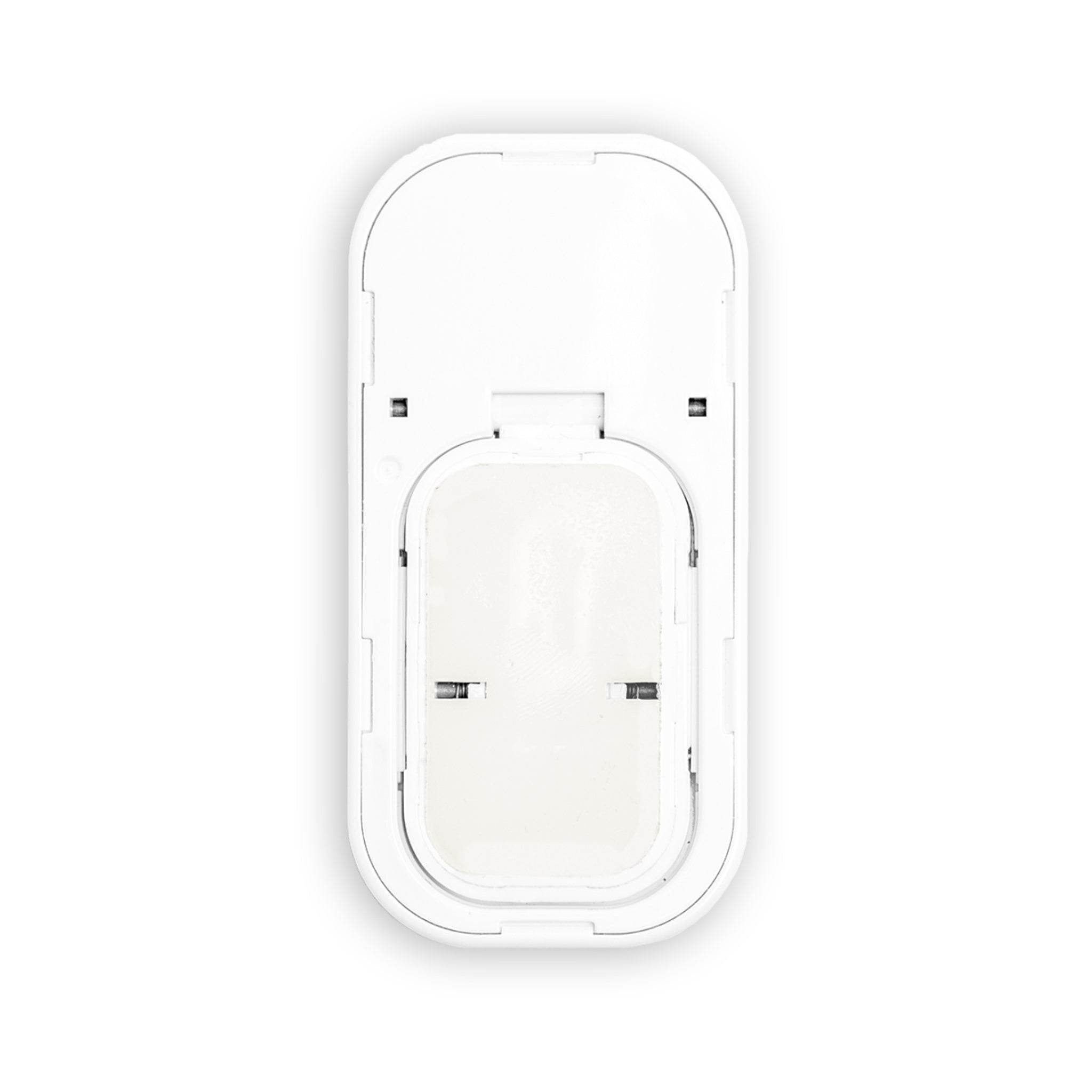 White eco-friendly phone grip by Printify with a compact and sleek design for tech accessories
