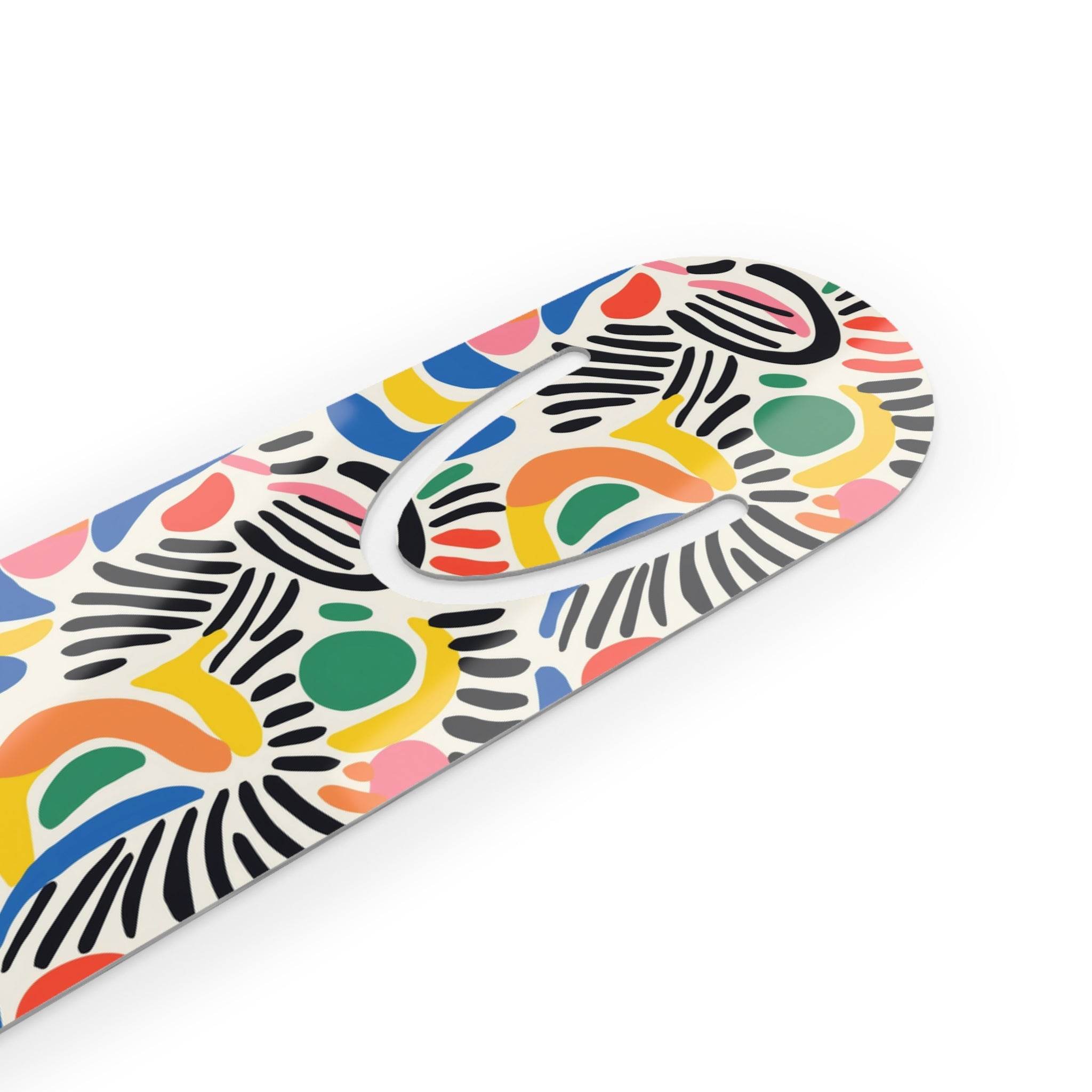 Printify eco-friendly art bookmark with colorful abstract patterns in a sleek design