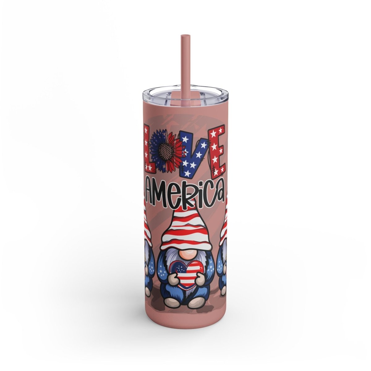 Love America Maars Maker Skinny Matte Tumbler