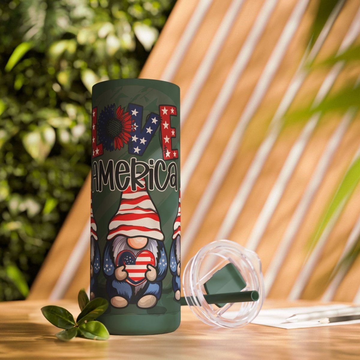 Love America Maars Maker Skinny Matte Tumbler