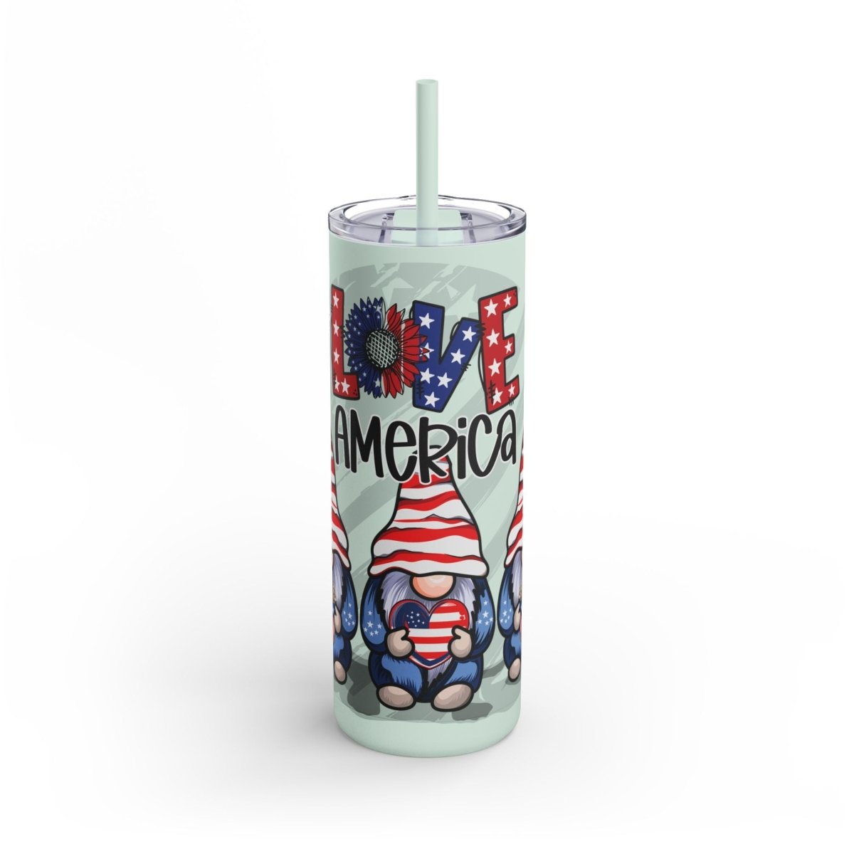Love America Maars Maker Skinny Matte Tumbler