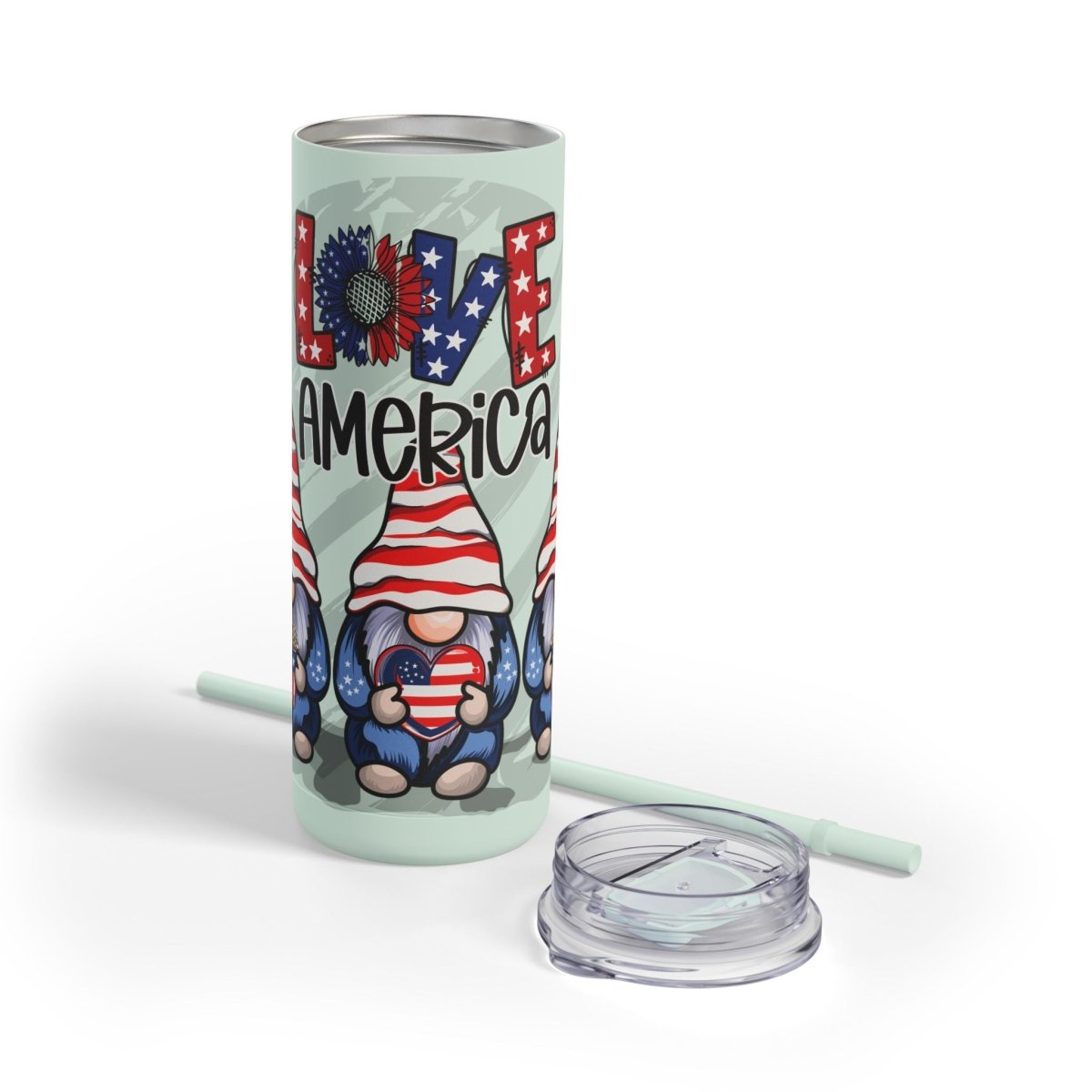 Love America Maars Maker Skinny Matte Tumbler