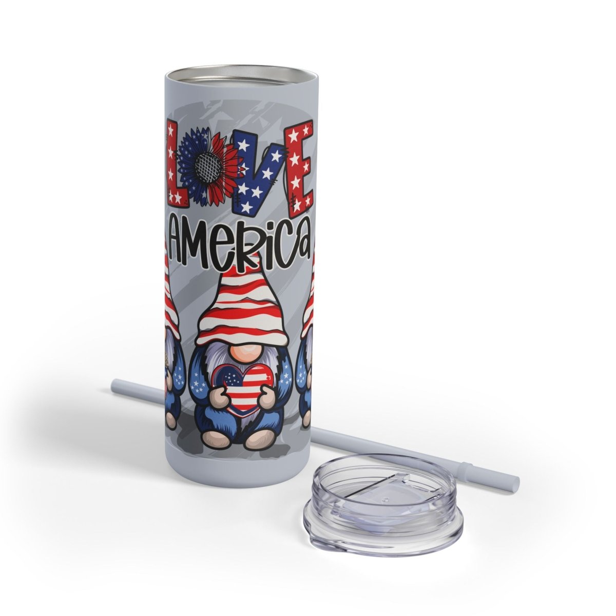Love America Maars Maker Skinny Matte Tumbler