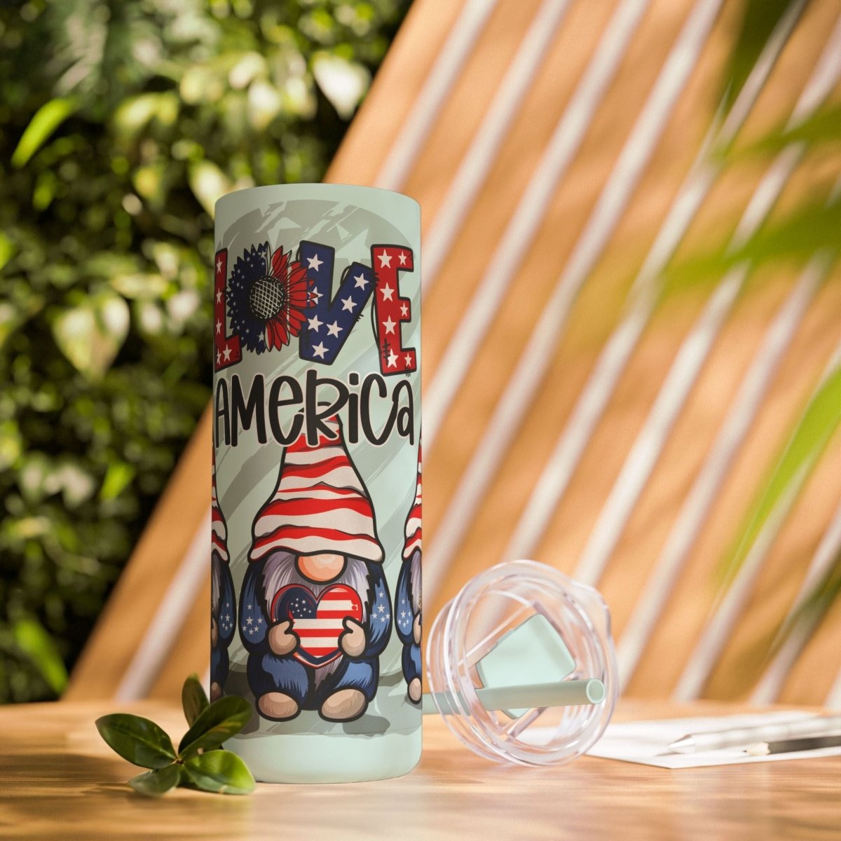 Love America Maars Maker Skinny Matte Tumbler