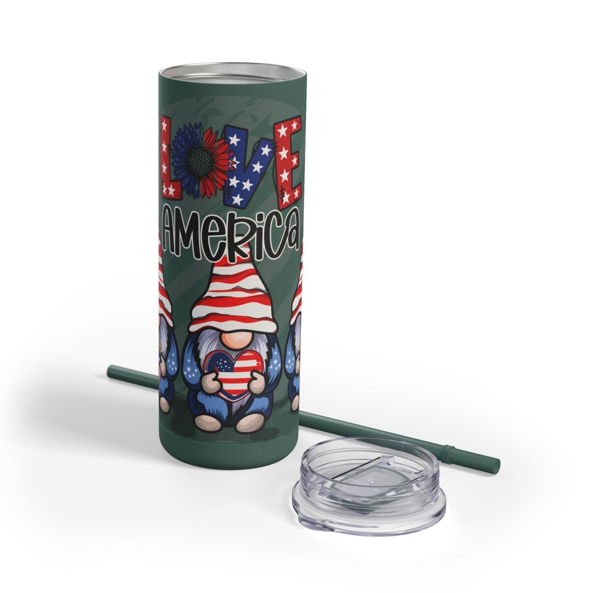 Love America Maars Maker Skinny Matte Tumbler
