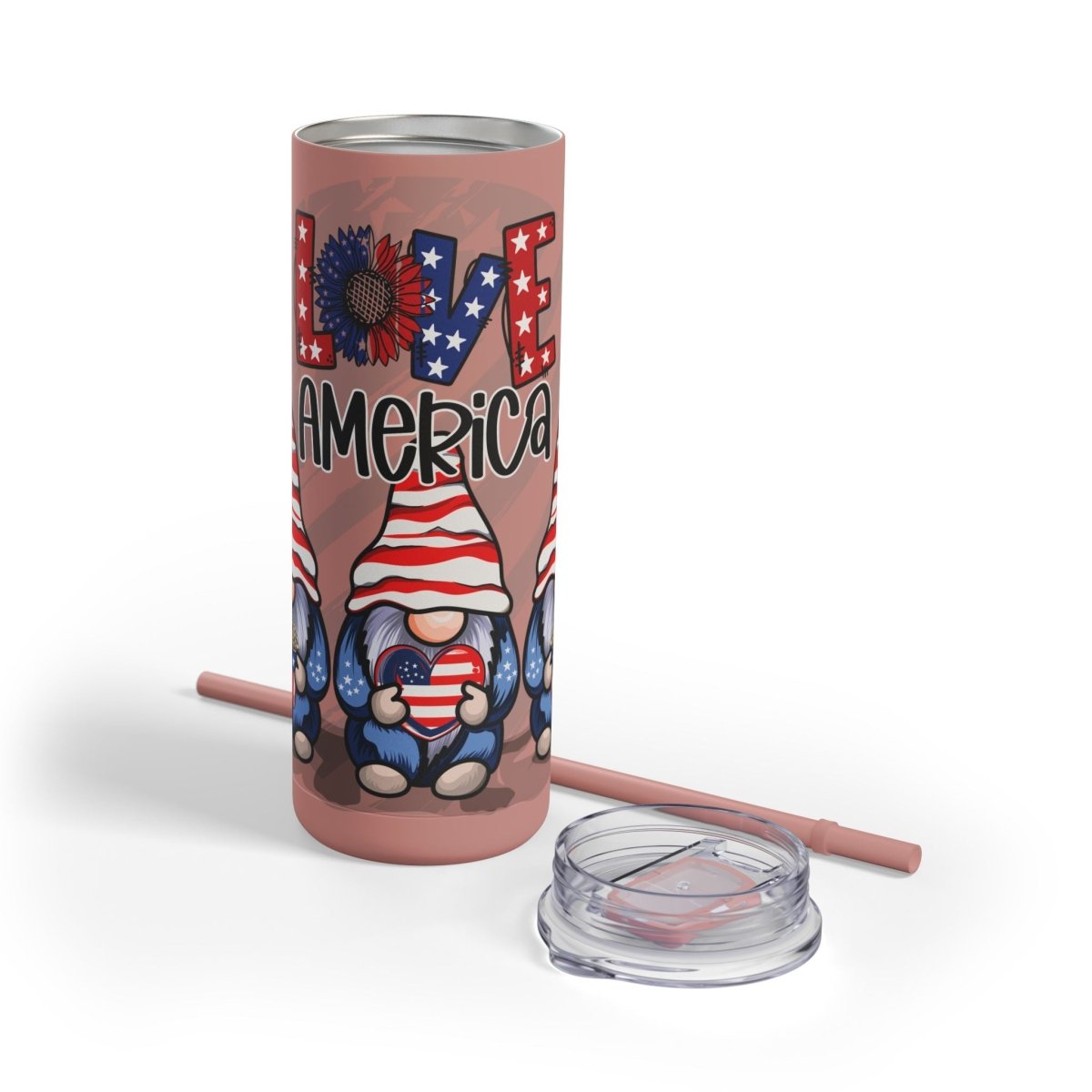Love America Maars Maker Skinny Matte Tumbler