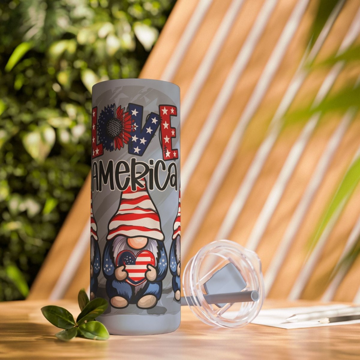 Love America Maars Maker Skinny Matte Tumbler