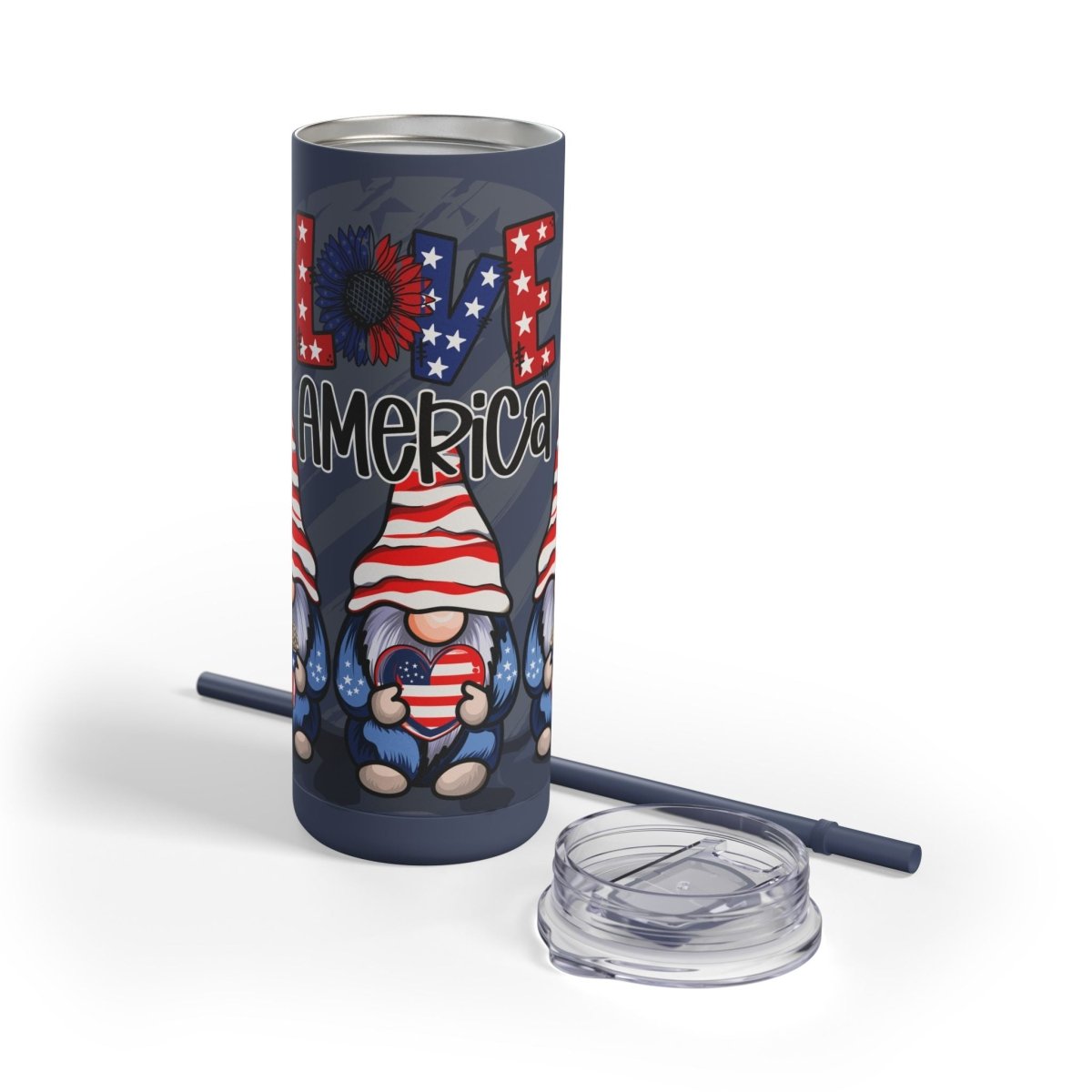 Love America Maars Maker Skinny Matte Tumbler