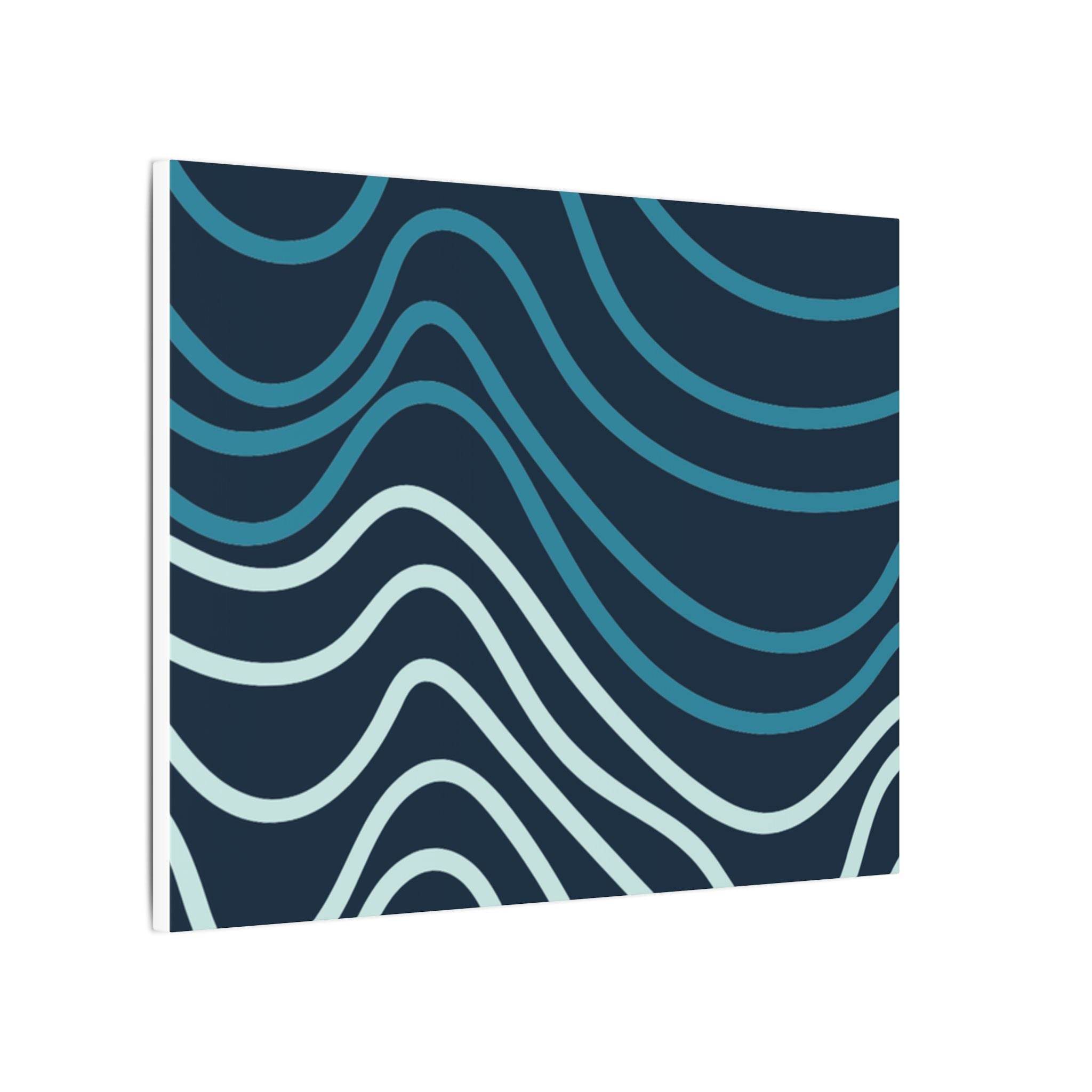 Wiggle Waves Matte Canvas Stretched Multi-Size - Canvas - Esmeralda Ecostore