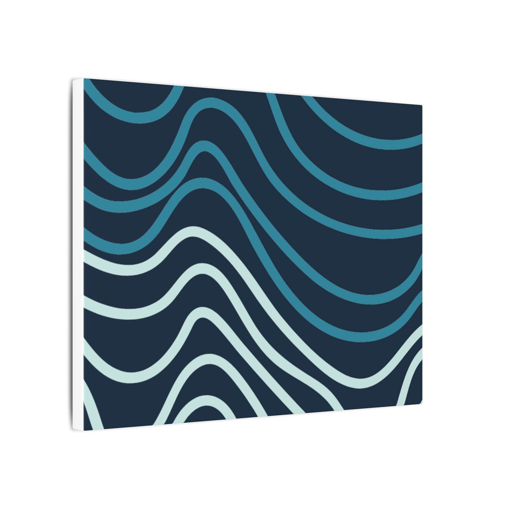 Wiggle Waves Matte Canvas Stretched Multi-Size - Canvas - Esmeralda Ecostore