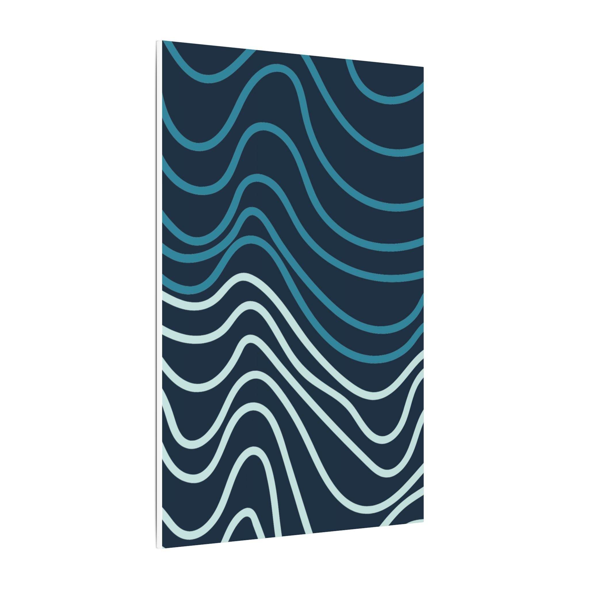 Wiggle Waves Matte Canvas Stretched Multi-Size - Canvas - Esmeralda Ecostore