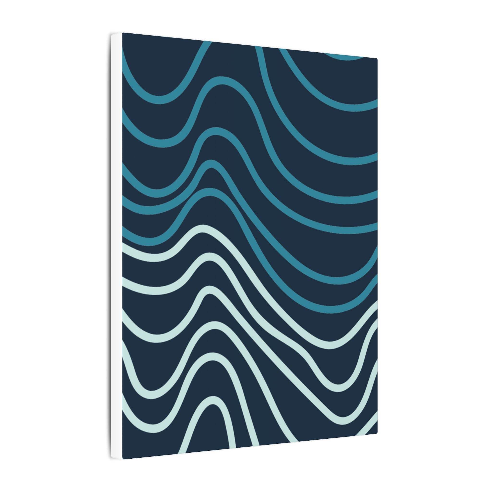 Wiggle Waves Matte Canvas Stretched Multi-Size - Canvas - Esmeralda Ecostore