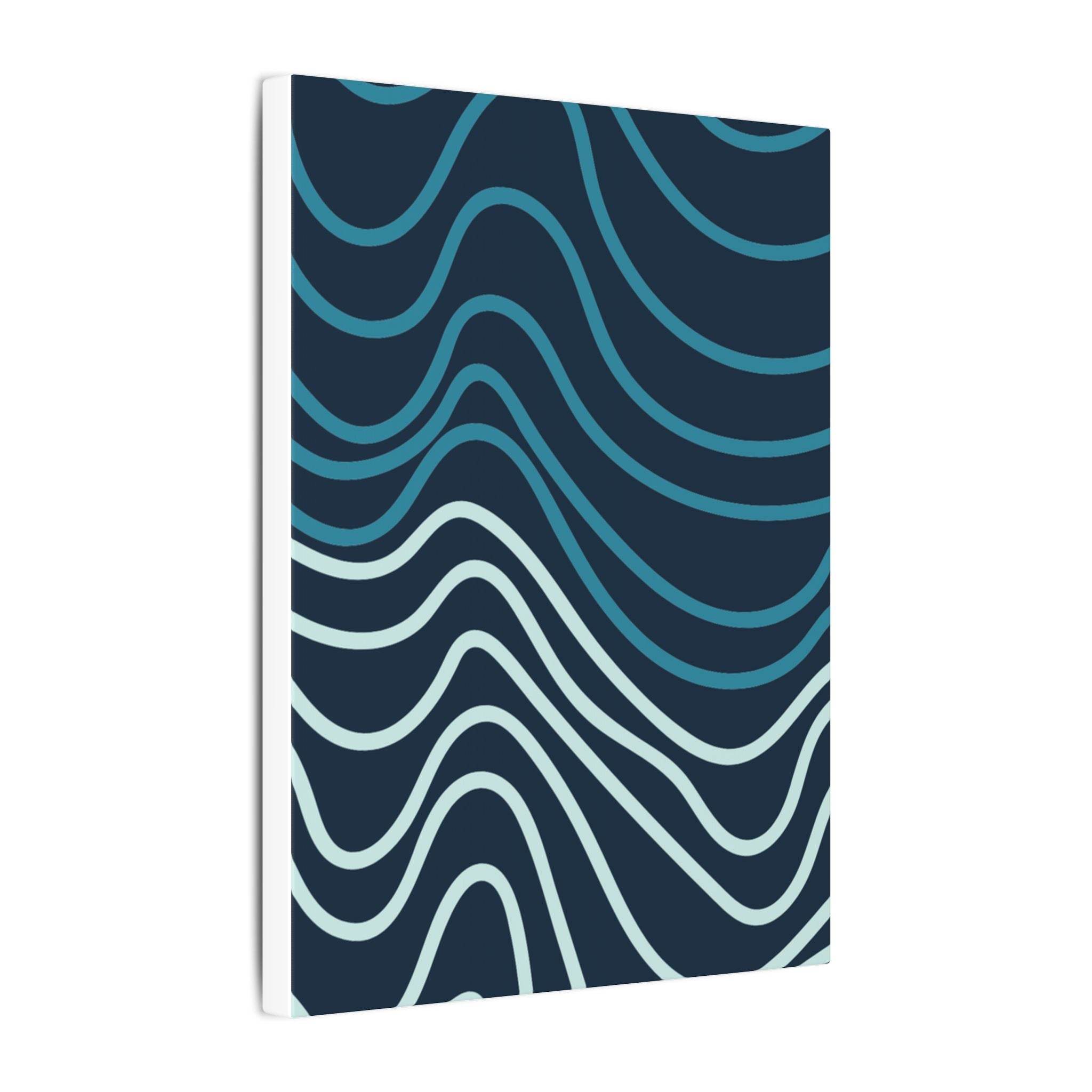 Wiggle Waves Matte Canvas Stretched Multi-Size - Canvas - Esmeralda Ecostore