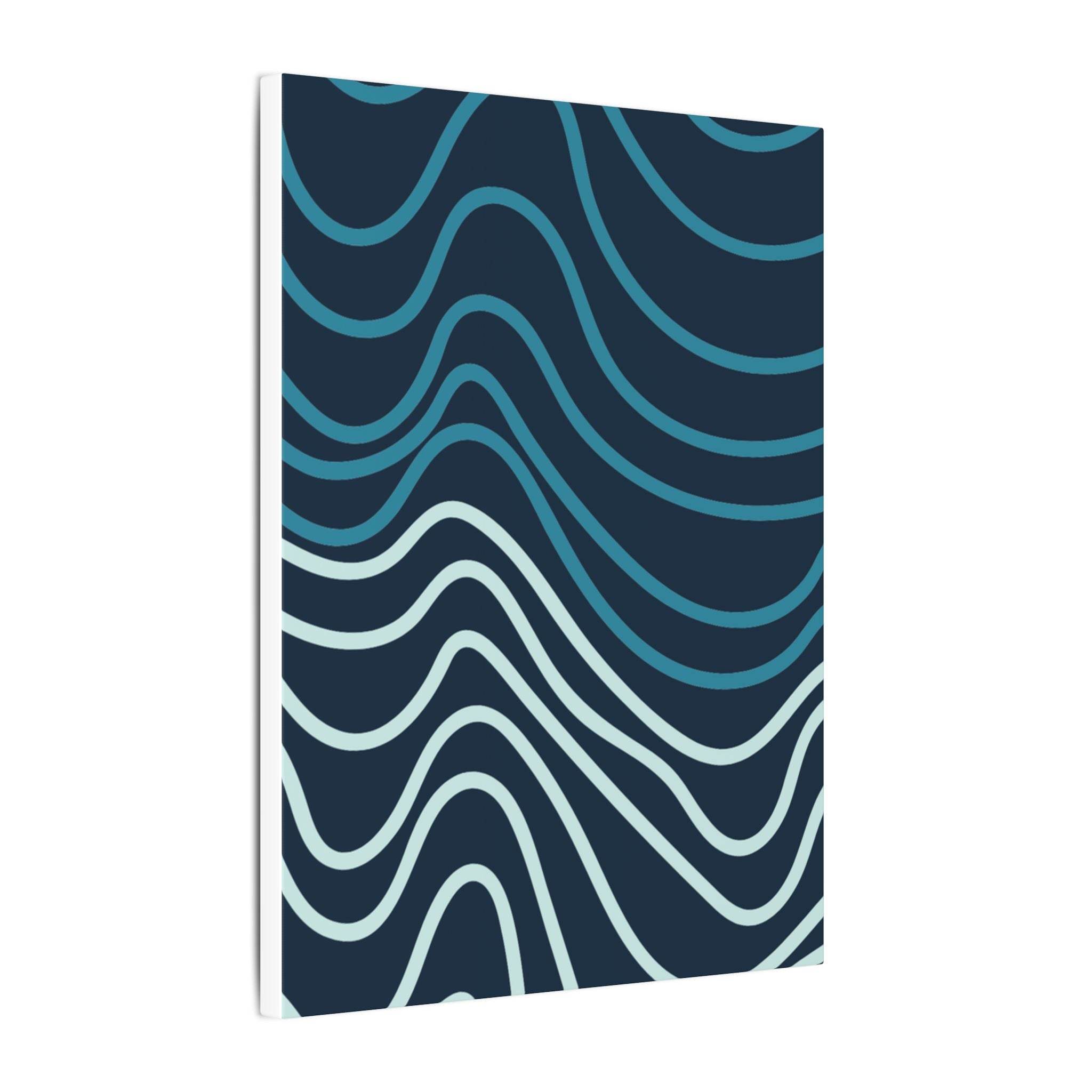 Wiggle Waves Matte Canvas Stretched Multi-Size - Canvas - Esmeralda Ecostore