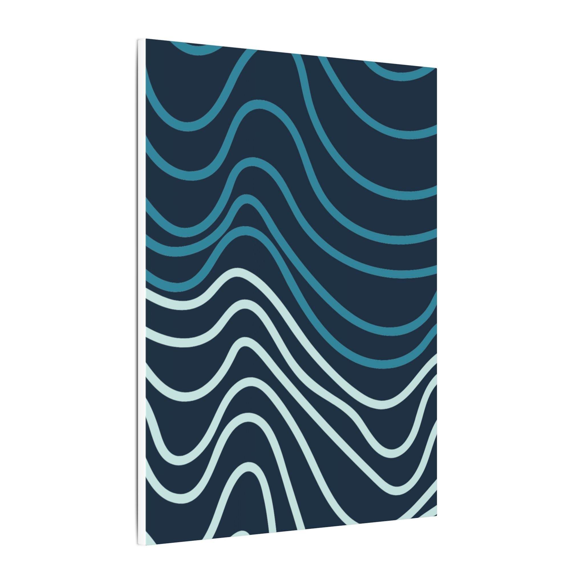 Wiggle Waves Matte Canvas Stretched Multi-Size - Canvas - Esmeralda Ecostore