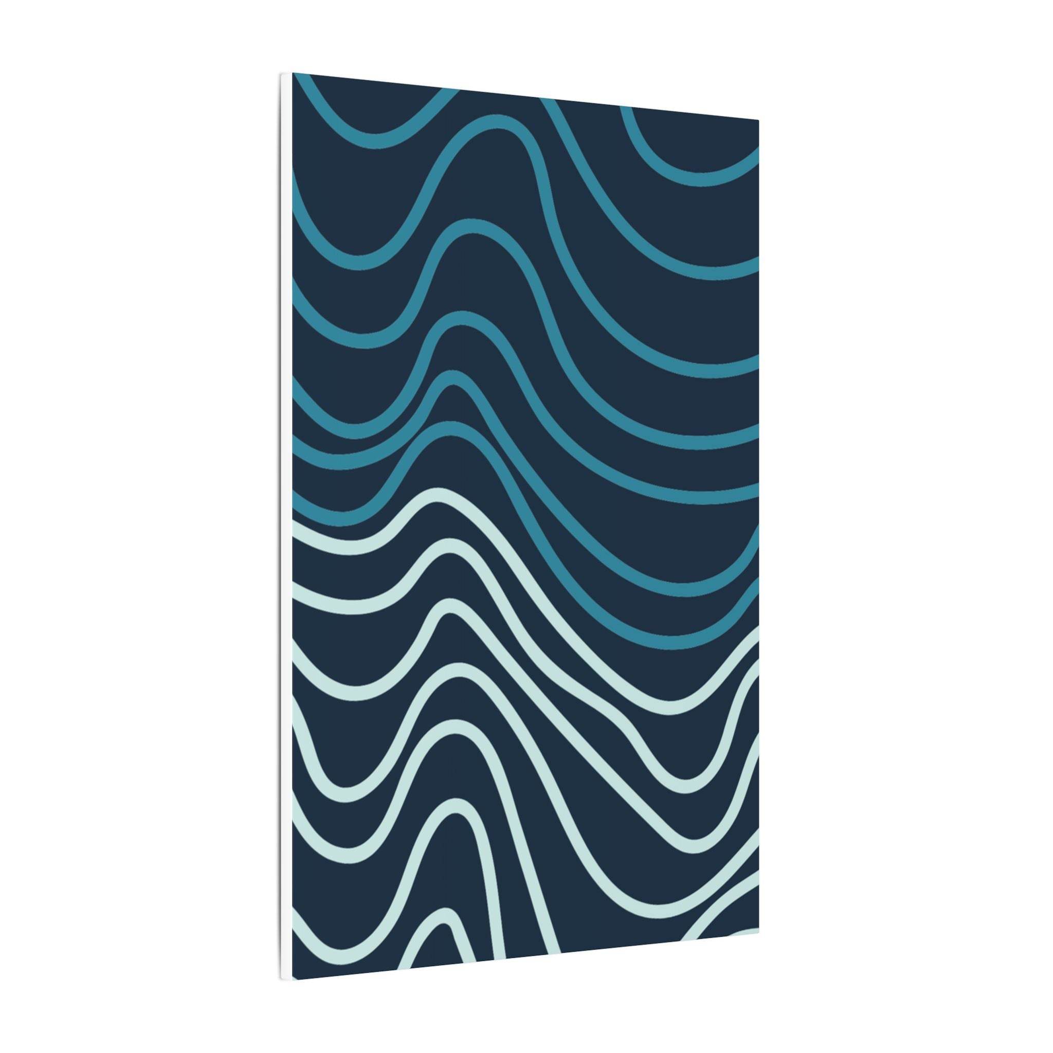 Wiggle Waves Matte Canvas Stretched Multi-Size - Canvas - Esmeralda Ecostore