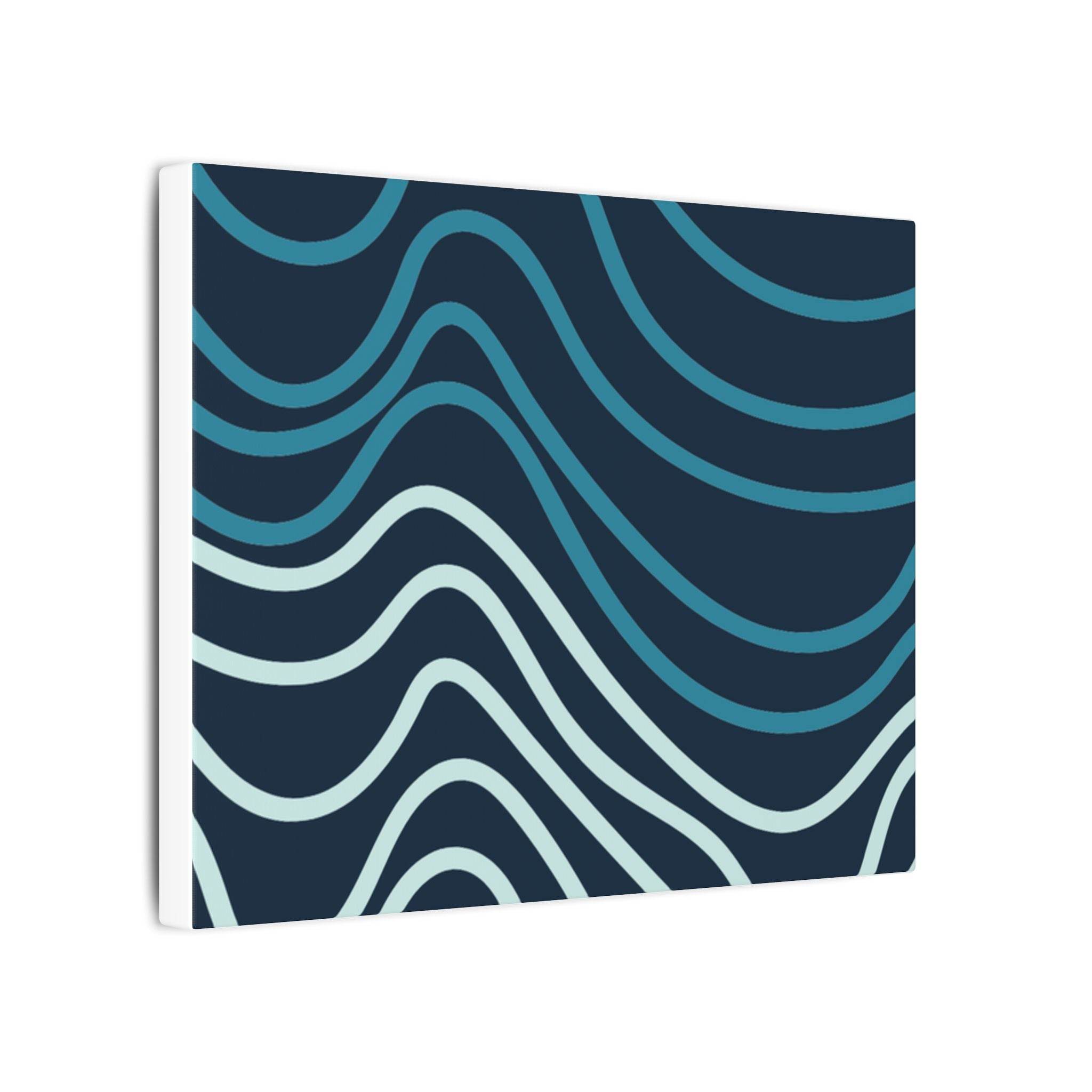 Wiggle Waves Matte Canvas Stretched Multi-Size - Canvas - Esmeralda Ecostore