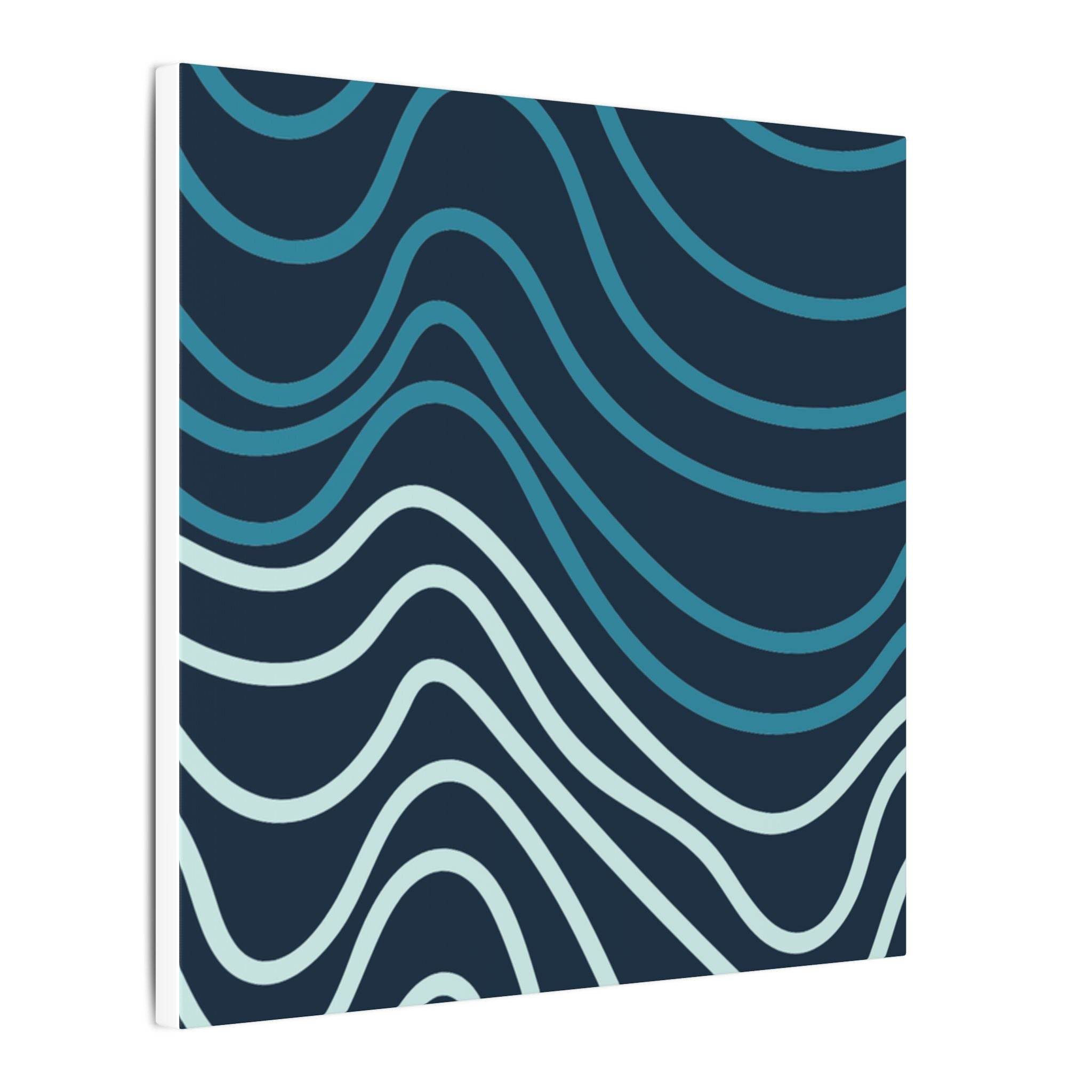 Wiggle Waves Matte Canvas Stretched Multi-Size - Canvas - Esmeralda Ecostore