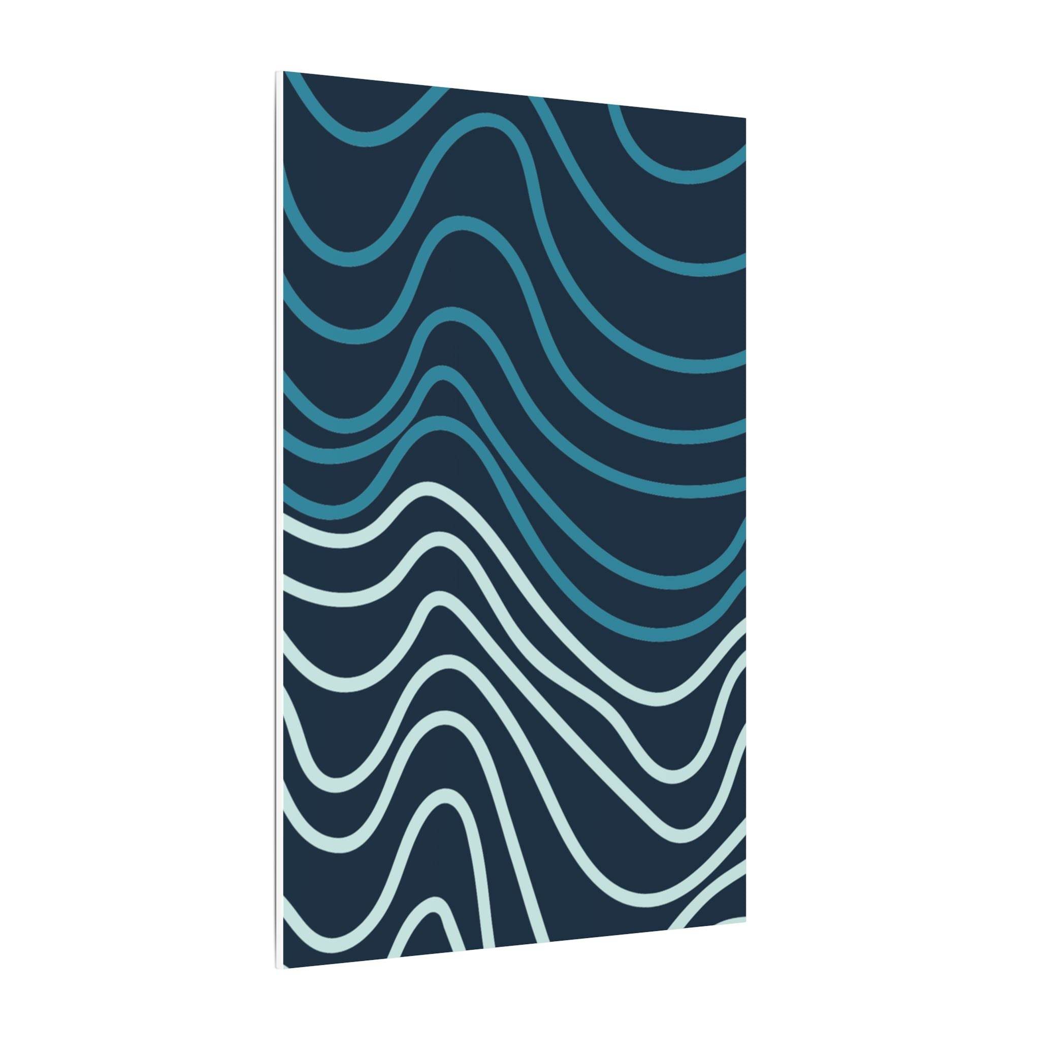 Wiggle Waves Matte Canvas Stretched Multi-Size - Canvas - Esmeralda Ecostore