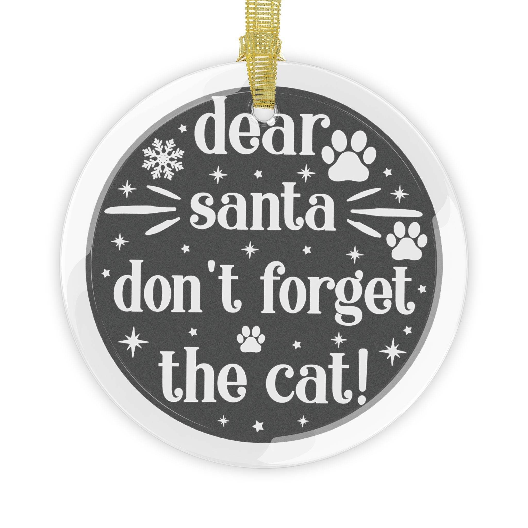 Santa Claws Holiday Glass Ornaments - Seasonal Decorations - Esmeralda Ecostore
