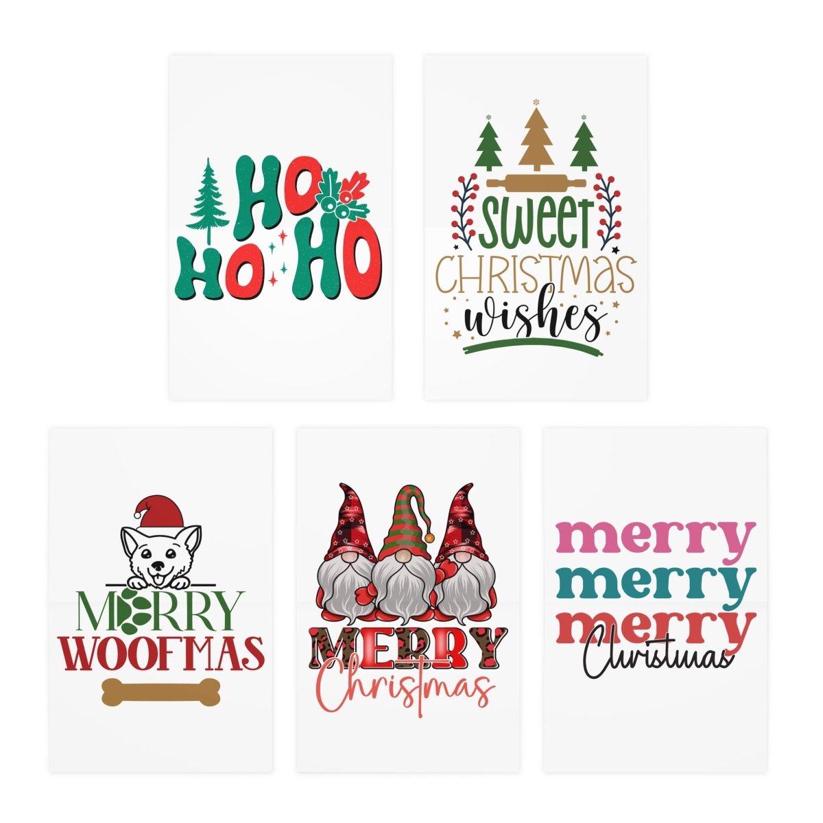 Santa & Friends Multi - Design Greeting Cards