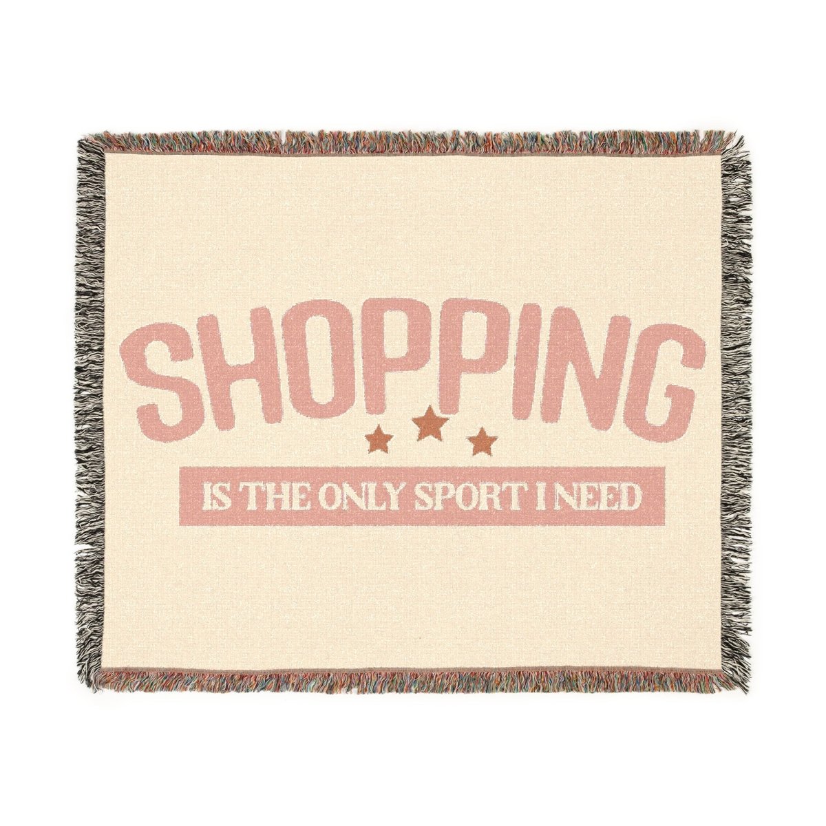 Shopping is the Only Sport I Need Woven Blanket
