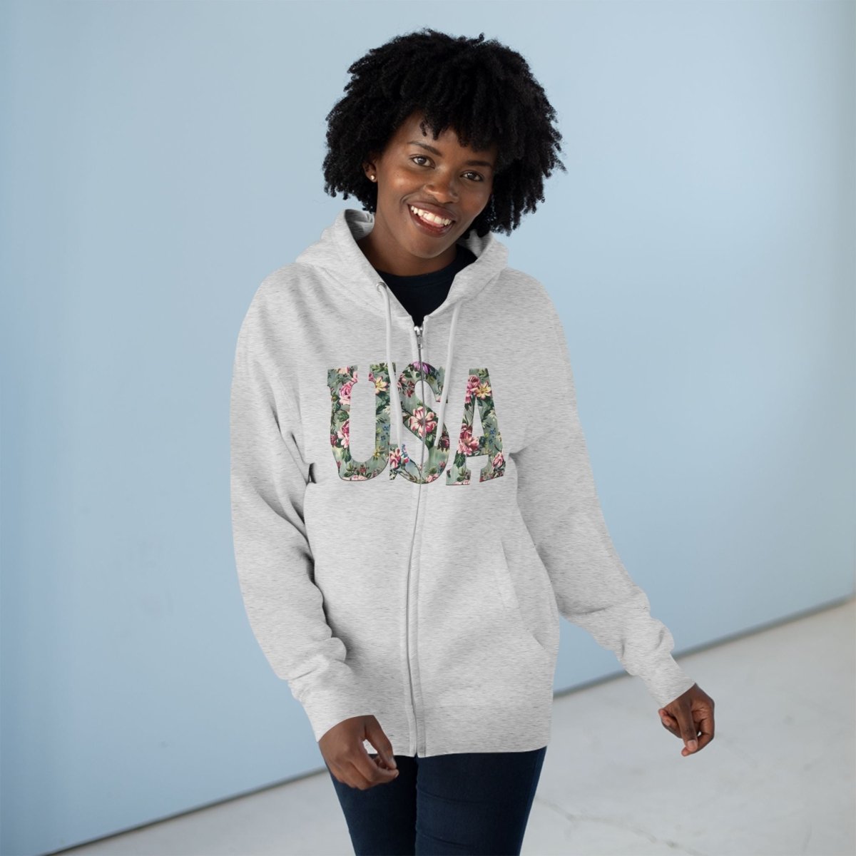 USA Unisex Zip Hoodie