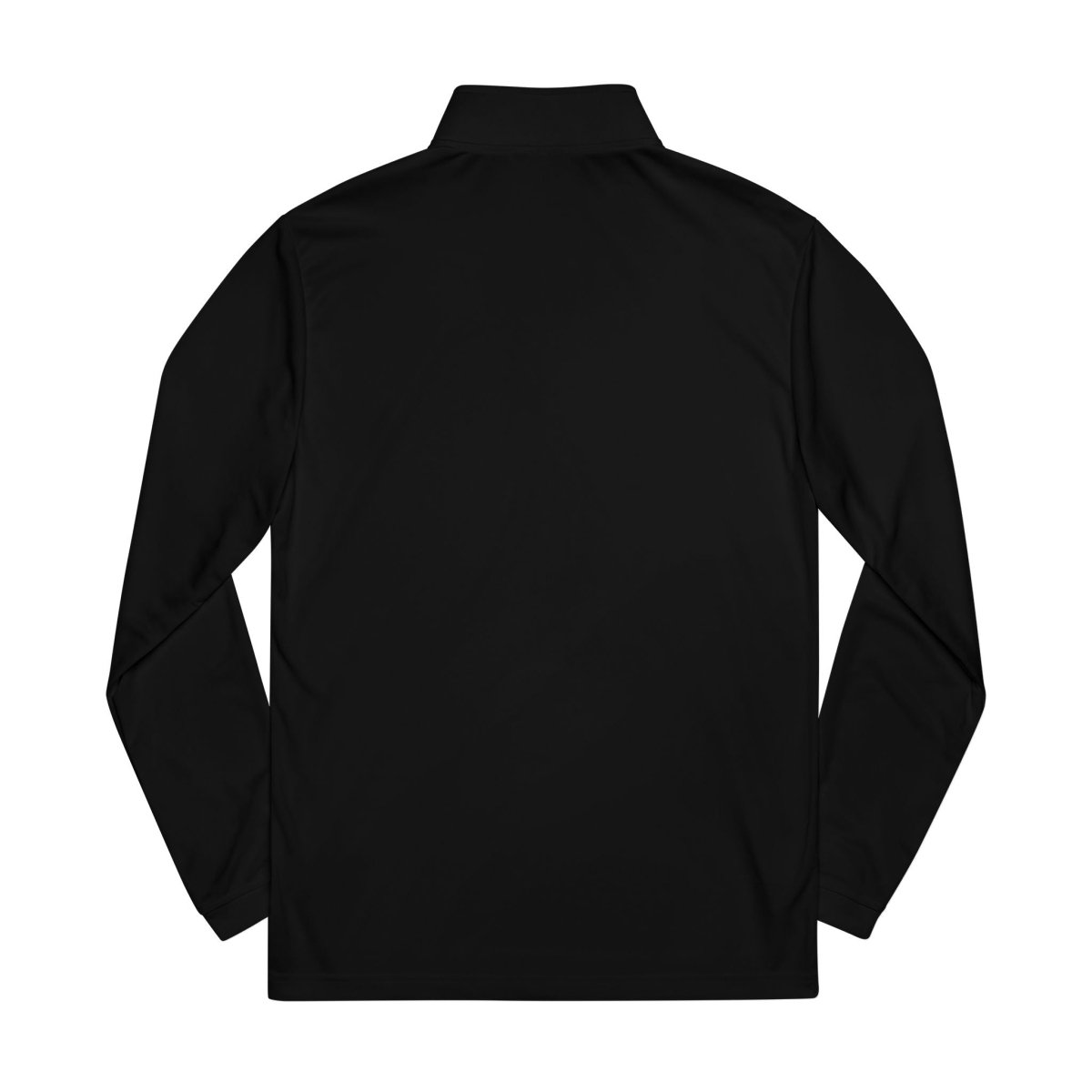 Black long-sleeve sweatshirt from Printify made from eco-friendly athletic wear materials