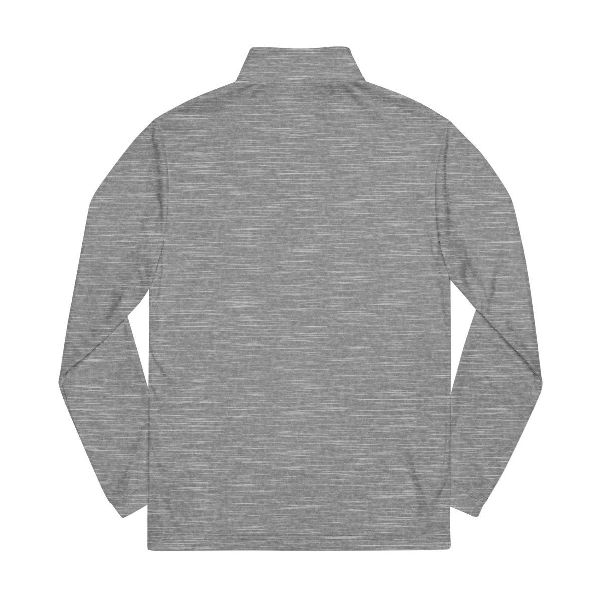 Gray eco-friendly athletic wear sweatshirt with a full back view, perfect for active lifestyles