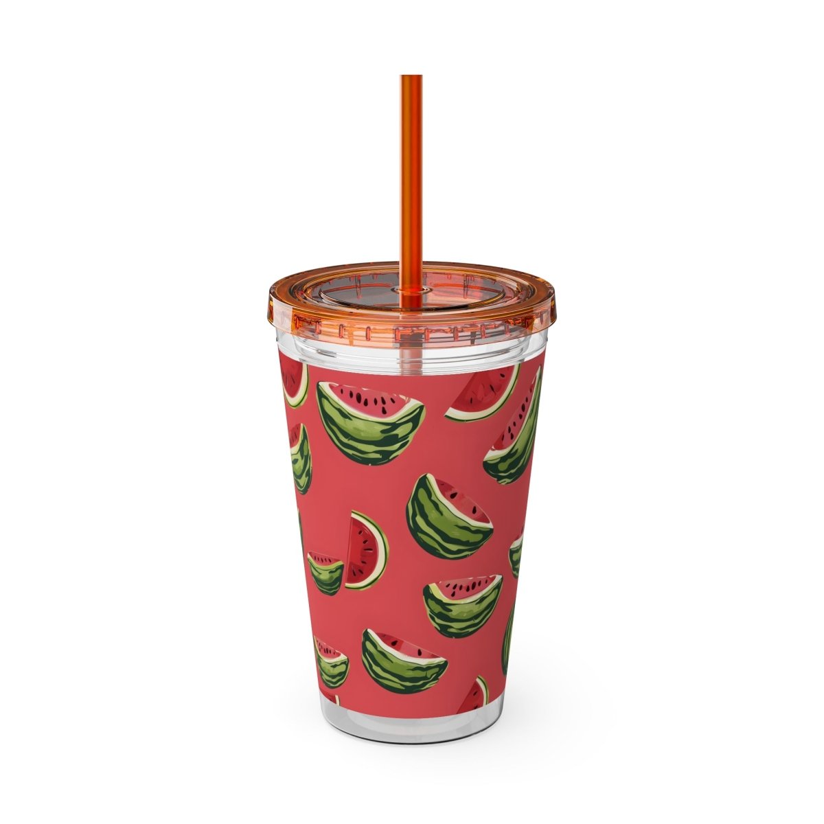 Watermelon Sunsplash Tumbler with Straw